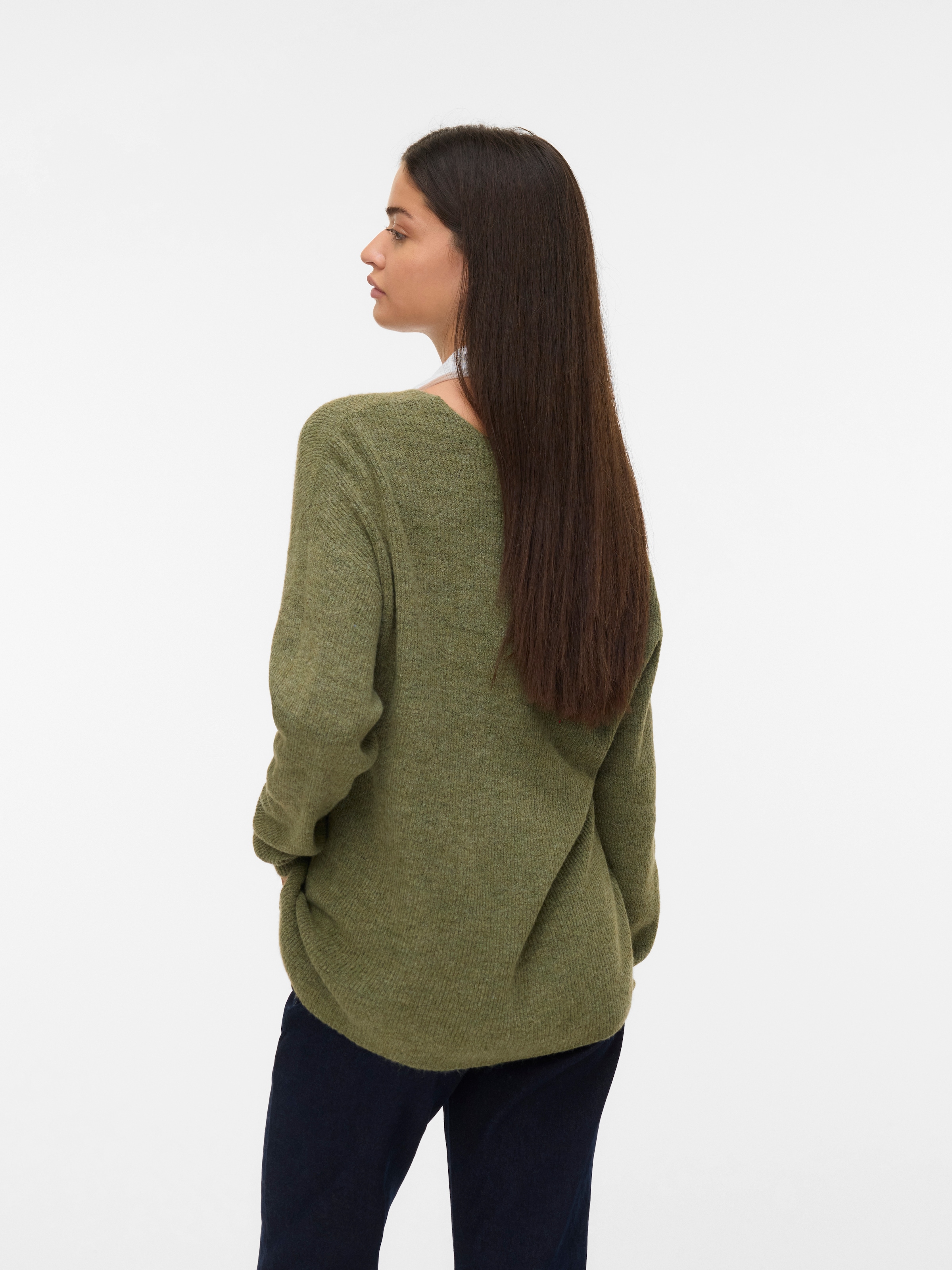 Vero Moda V-Ausschnitt-Pullover »VMCREWLEFILE LS V-NECK BLOUSE NOOS«