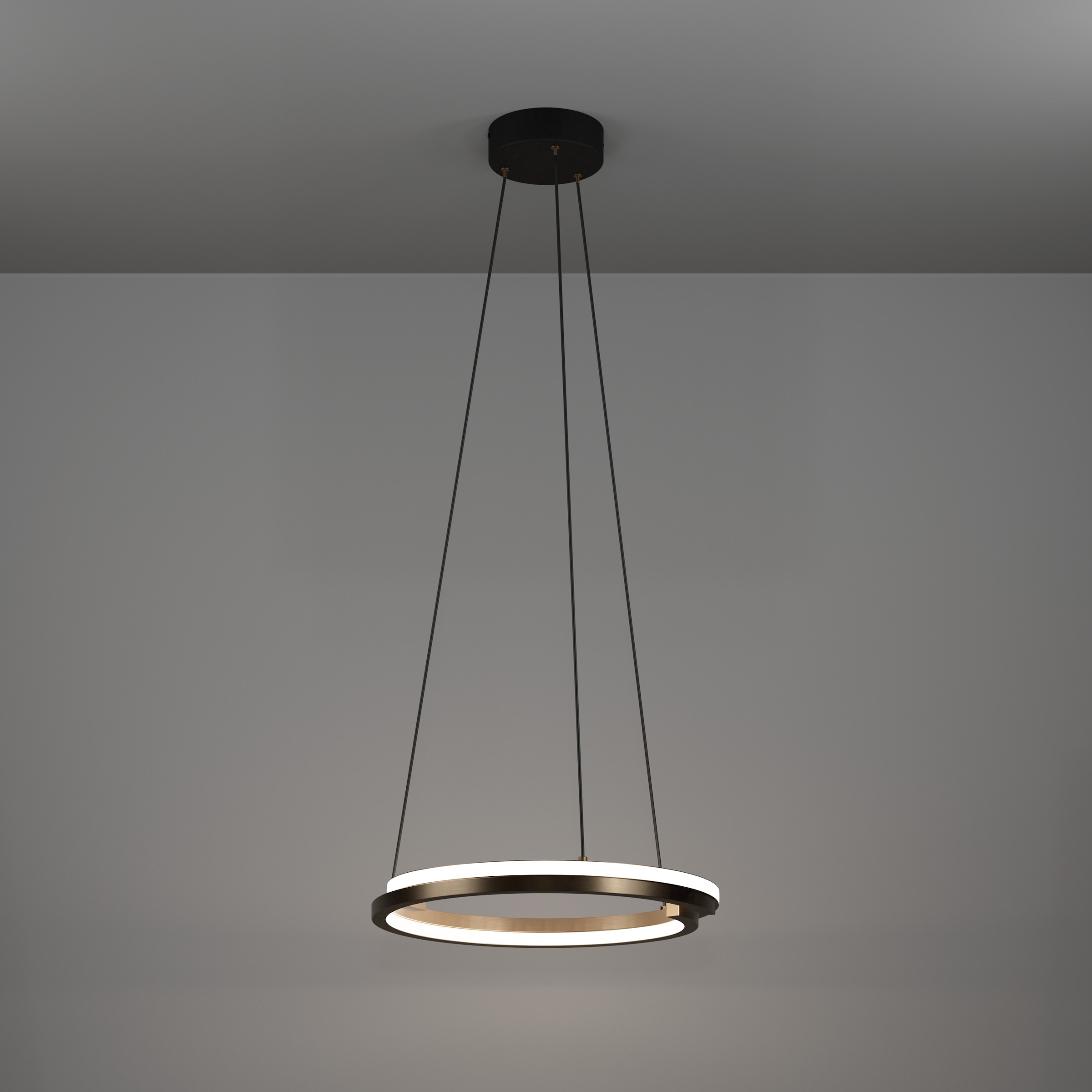 EGLO Hängeleuchte »MEZZOMONTE Pendellampe - Alu, Stahl - LED;LED - 1X20W;1X20W - IP20« LED-Modul 1 Stk. Kaltweiß | Neutralweiß | Warmweiß Hängelampe, Deckenlampe, Wohnzimmer, Esszimmer, H110 x Ø48 cm