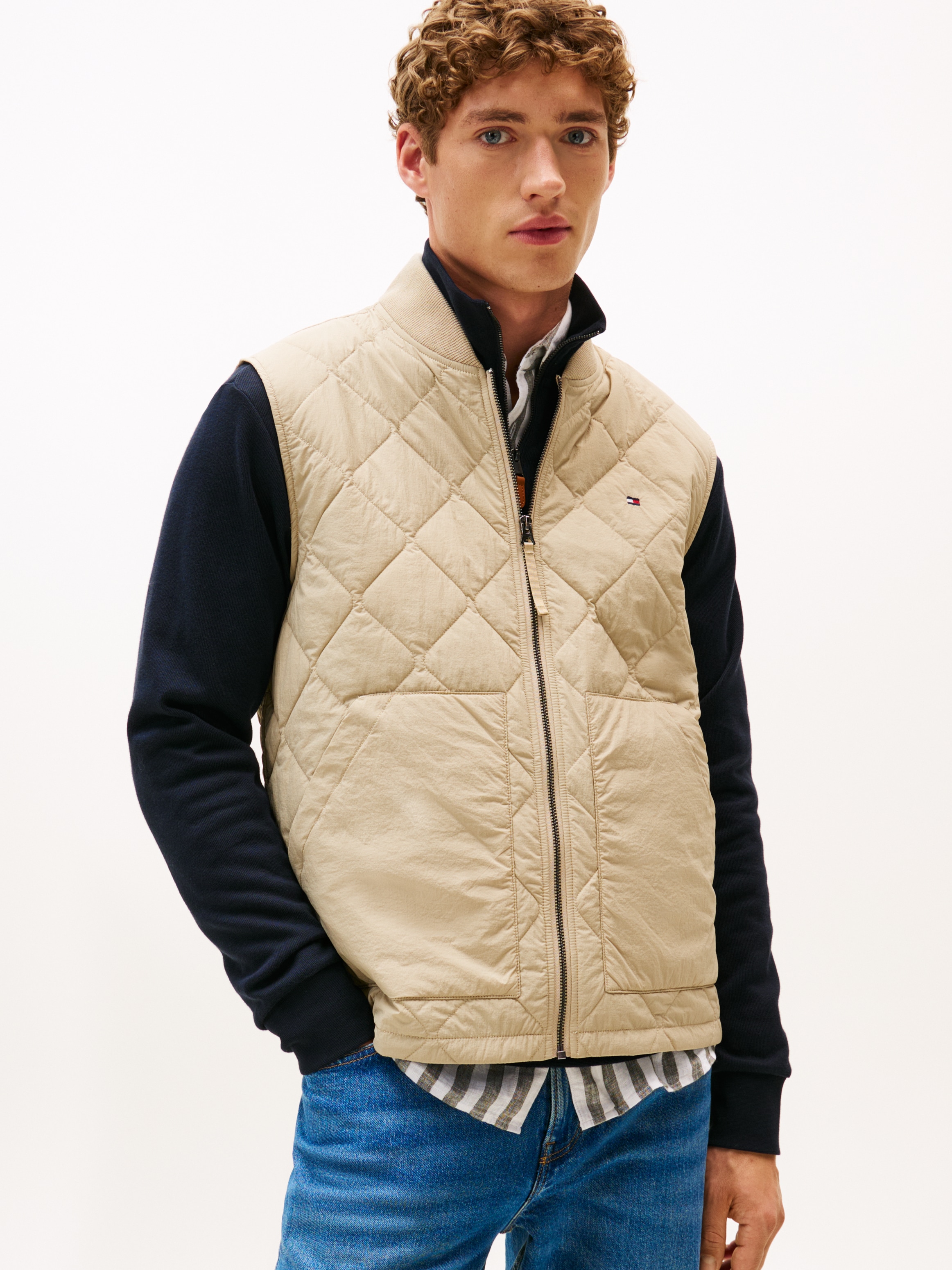 Tommy Hilfiger Steppweste "DIAMOND QUILTED VEST", mit Rautenmuster günstig online kaufen