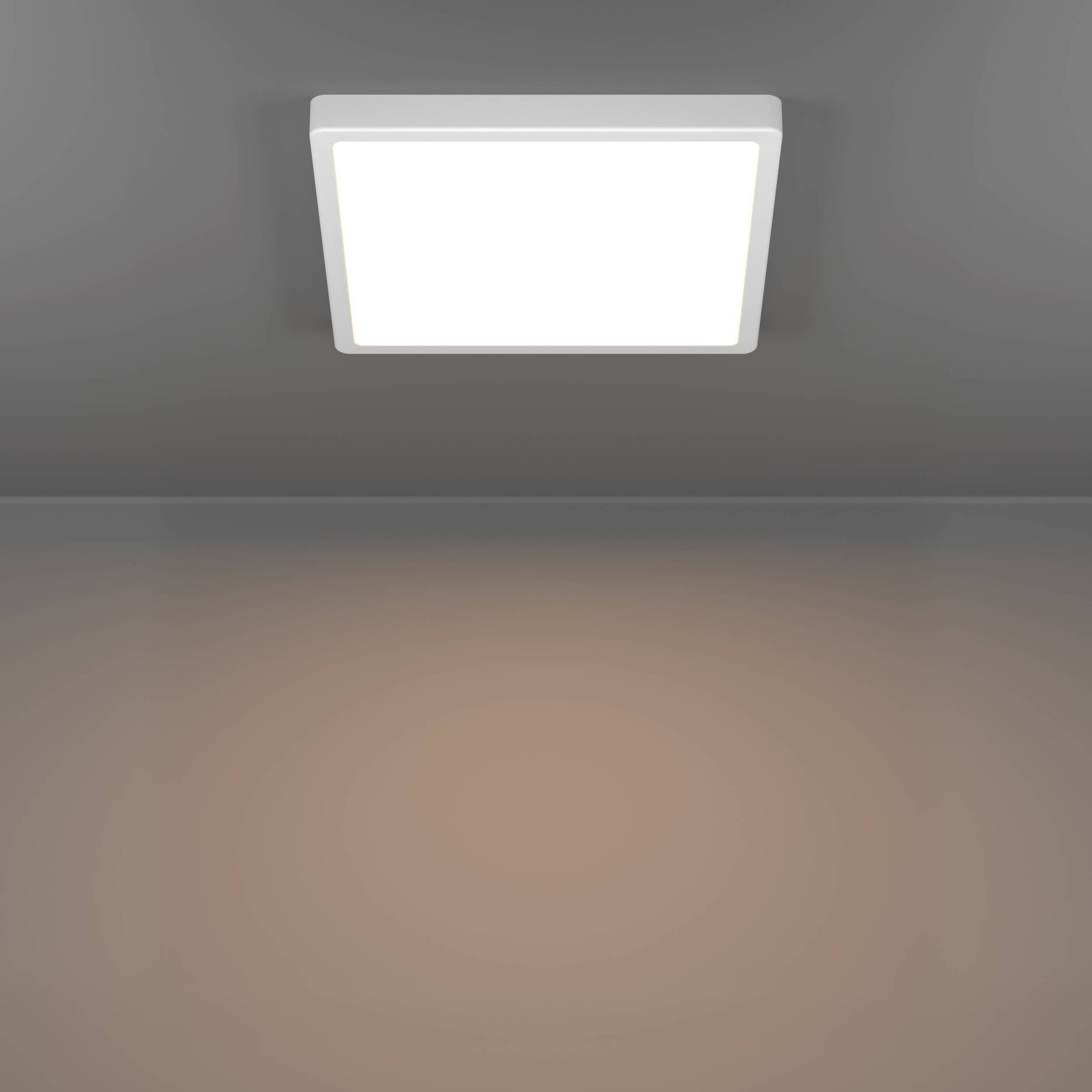 EGLO Aufbauleuchte »Fueva 6 Deckenleuchte, Badlampe Decke, Deckenbeleuchtung, IP44, Lampe« LED-Modul 1 Stk. Kaltweiß | Neutralweiß | Warmweiß Aufbauleuchte - L29 x B29 x H2,5 cm - weiß - 13W inkl.
