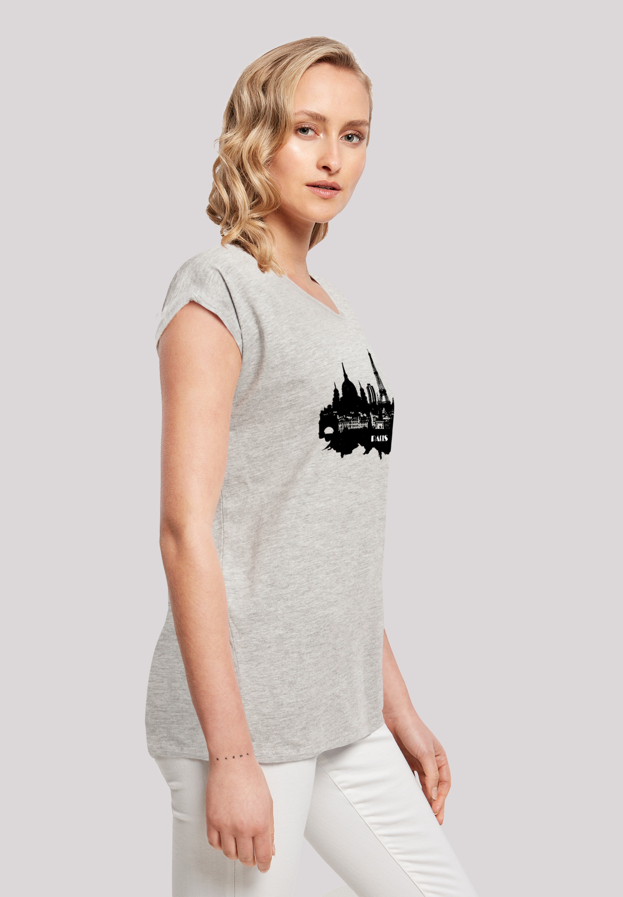 F4NT4STIC T-Shirt »PARIS SKYLINE SHORT SLEEVE TEE«, Print