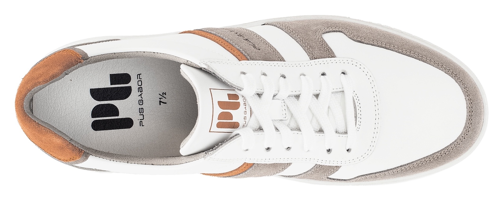 Pius Gabor Sneaker, Freizeitschuh, Halbschuh, Schnürschuh in Bequemweite G (=weit)