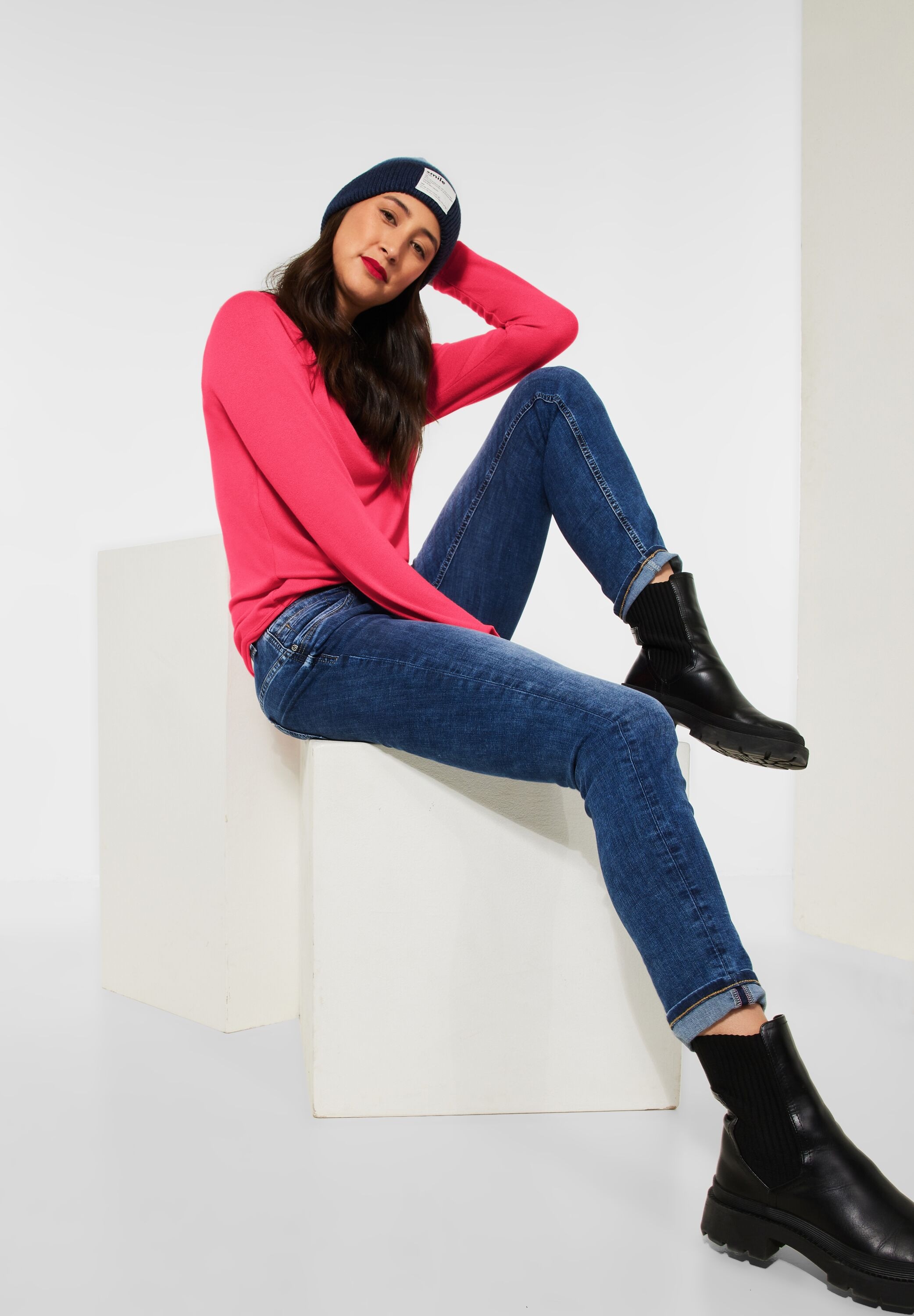 STREET ONE Langarmshirt mit Raglan Ärmeln GU7129