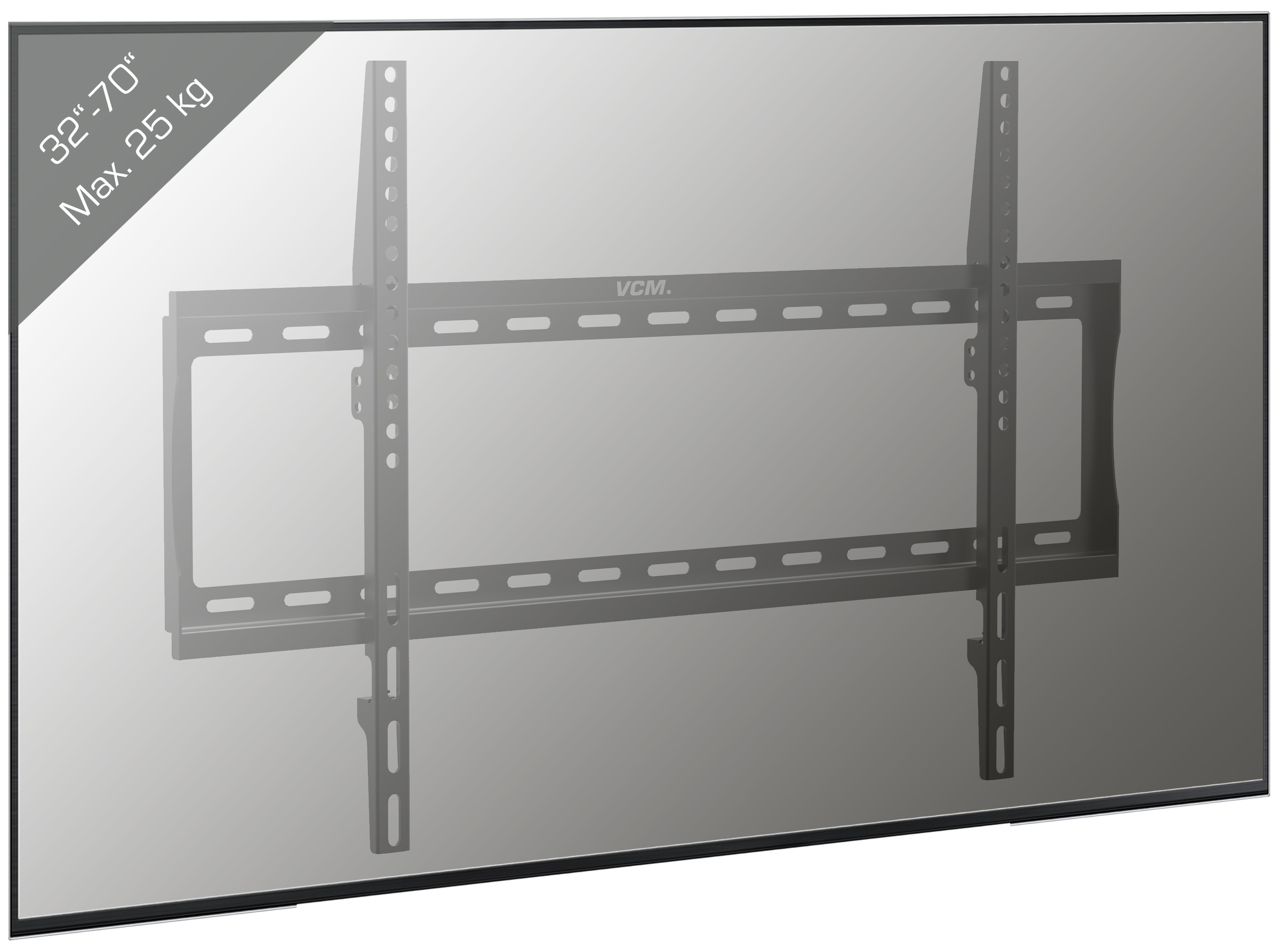 VCM TV-Wandhalterung »TV VESA Wandhalterung Halter starr B-FX600«