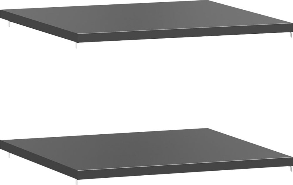 Einlegeboden, B:55,2cm H:2,2cm T:55cm, grau, SET ONE BY MUSTERRING, Einlegeböden, "York Schlafen", 2er-Set, anthrazit oder weiß, verschiedene Größen