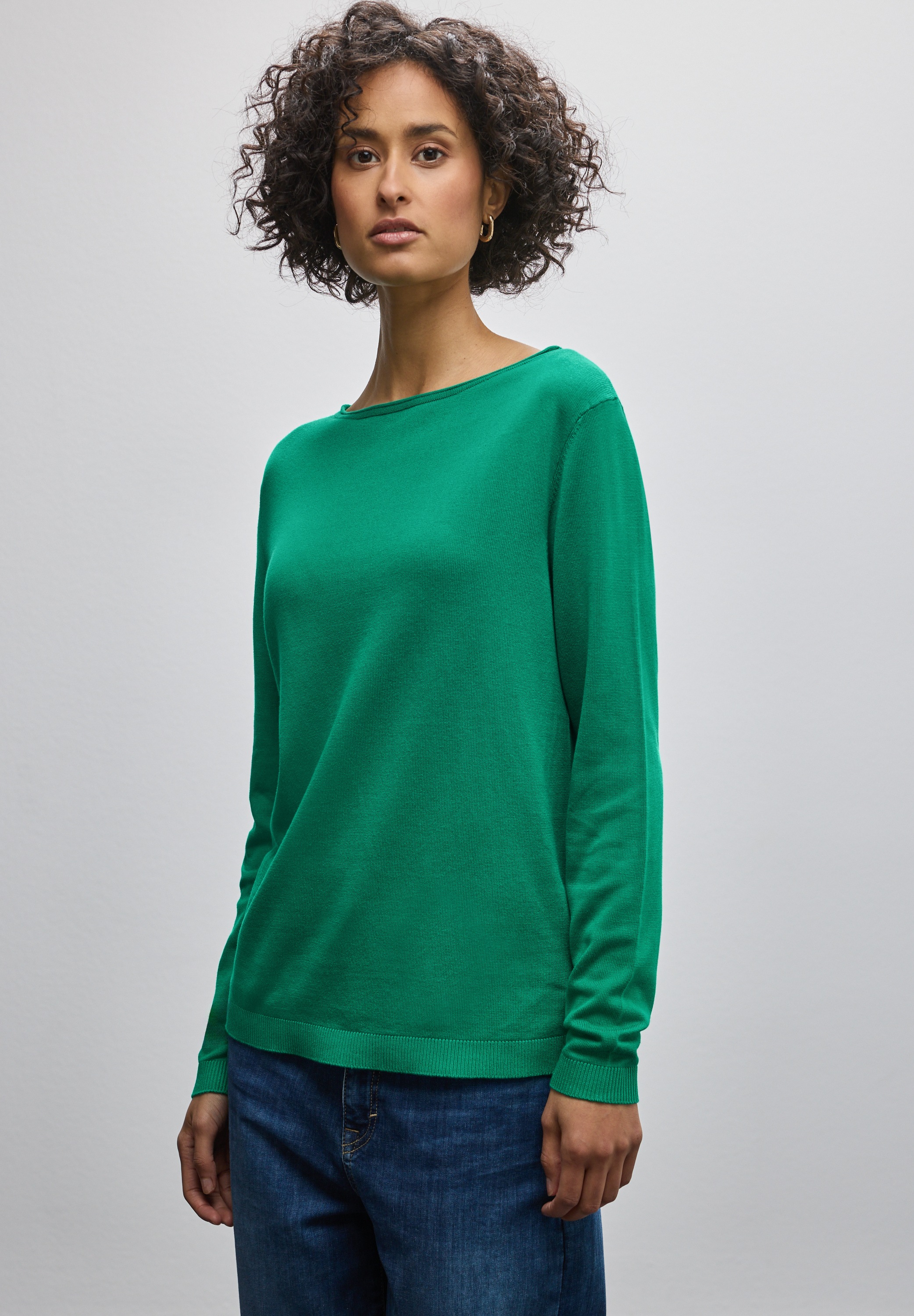 STREET ONE Strickpullover mit U-Boot-Ausschnitt