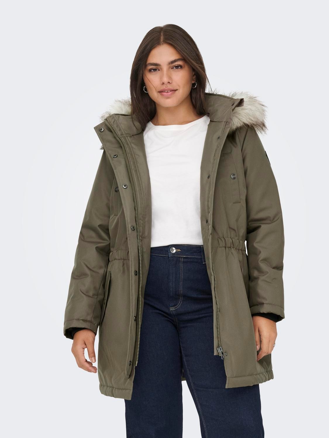 ONLY CARMAKOMA Parka "CARIRENA PARKA COAT OTW", mit Kapuze günstig online kaufen