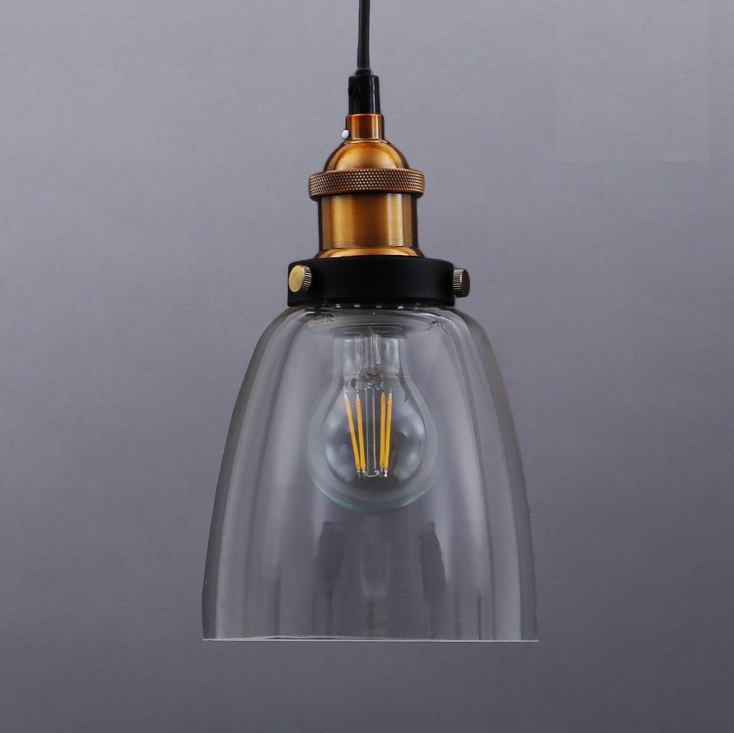 B.K.Licht Pendelleuchte BAUR Edison 1 Vintage Loft | Deckenlampe flammig-flammig, »Sigma«, Hängeleuchte Retro E27 Pendel-Lampe