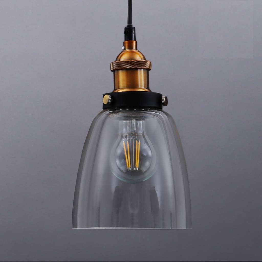 B.K.Licht Pendelleuchte »Sigma«, 1 flammig-flammig, Deckenlampe Retro Pendel-Lampe Vintage Hängeleuchte Loft Edison E27