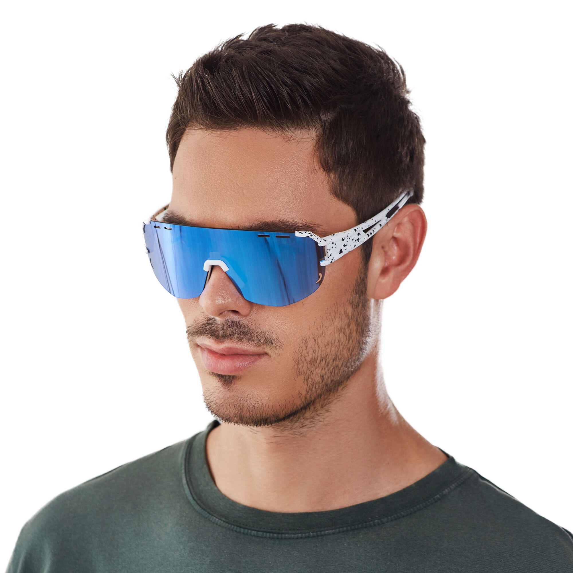 YEAZ Sportbrille »Sport-Sonnenbrille weiß/blau SUNGLOW«