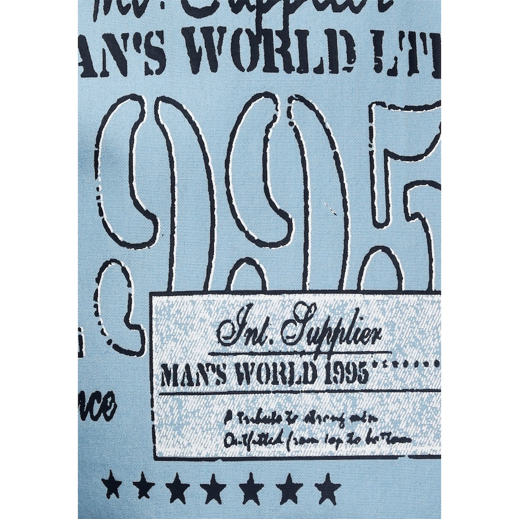 Man's World Kurzarmhemd, mit Print