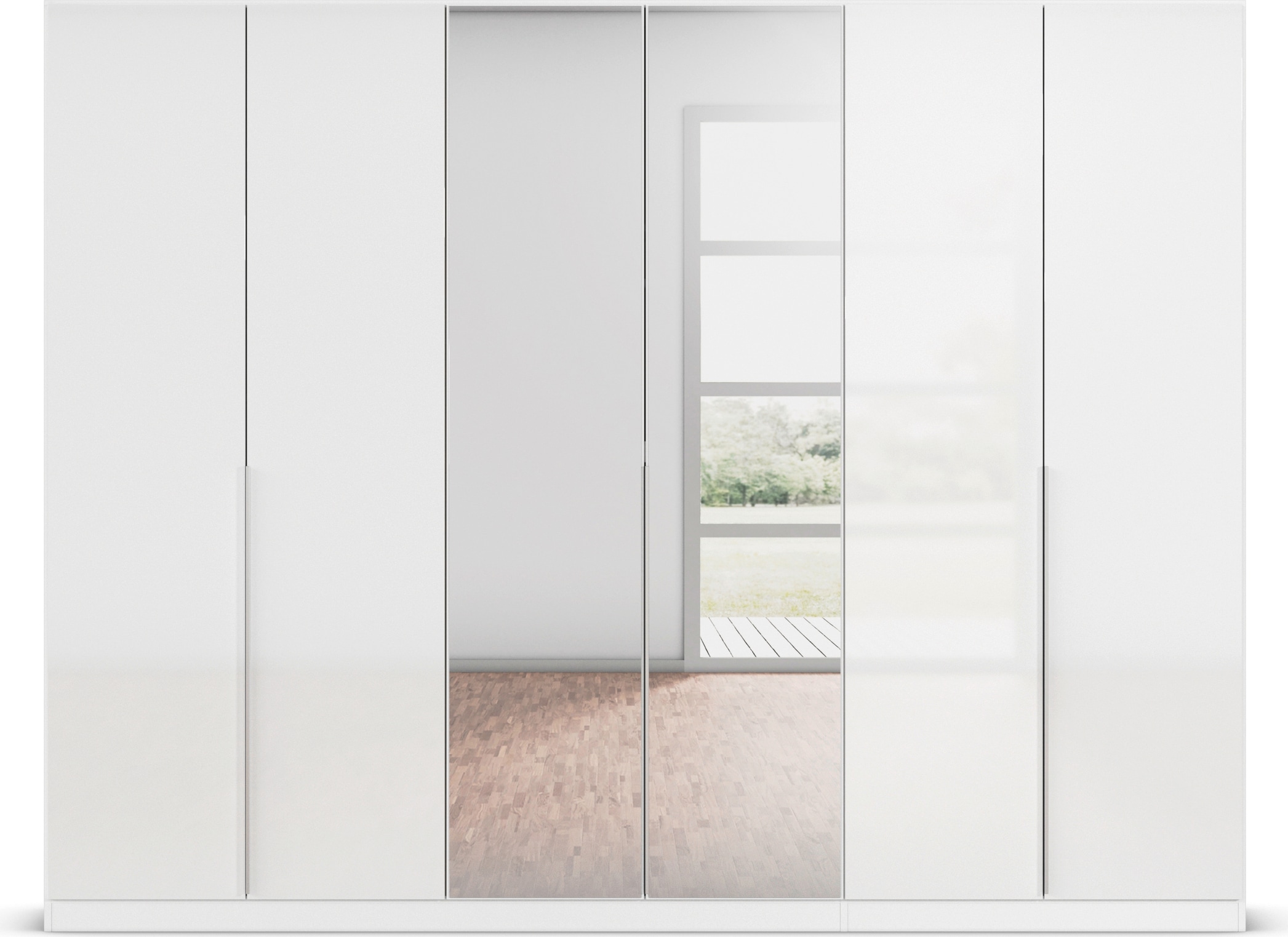 rauch Drehtürenschrank »Kleiderschrank Schrank Garderobe AGORDO mit Dekor- oder Hochglanzfront«, (in zwei Griff-Farben, Breiten 91-360 cm), durchdachte Innenausstattung, in 7 Breiten und 2 Höhen MADE IN GERMANY