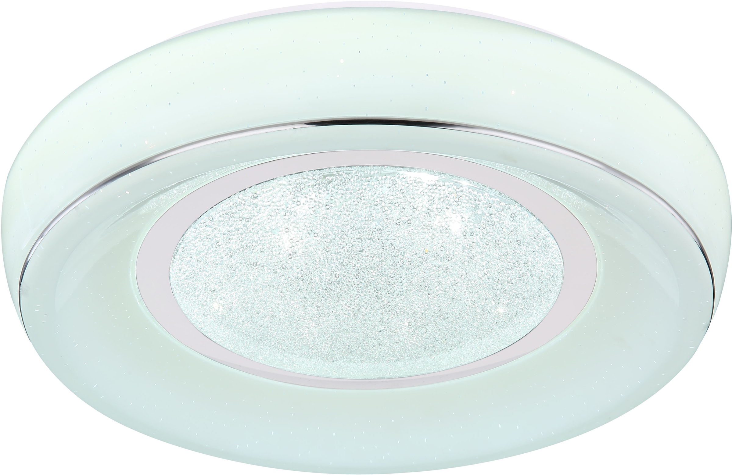 GLOBO LIGHTING LED Deckenleuchte »MICKEY«, Leuchtmittel LED-Modul | LED fest integriert, Deckenlampe/rund/Wohnzimmer/Schlafzimmer/Kristalle