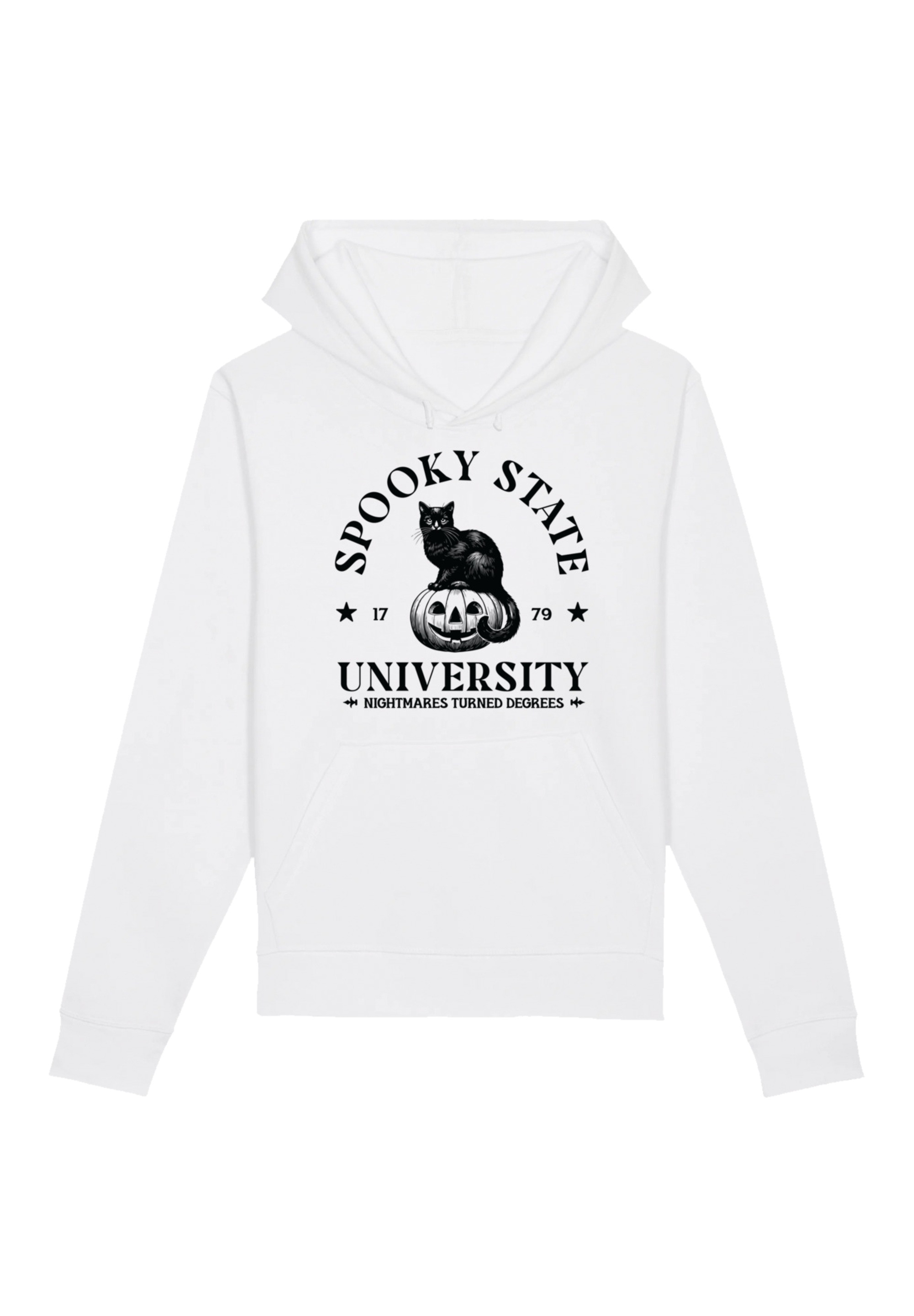 F4NT4STIC Kapuzenpullover "Halloween University Spooky state cat", Premium günstig online kaufen