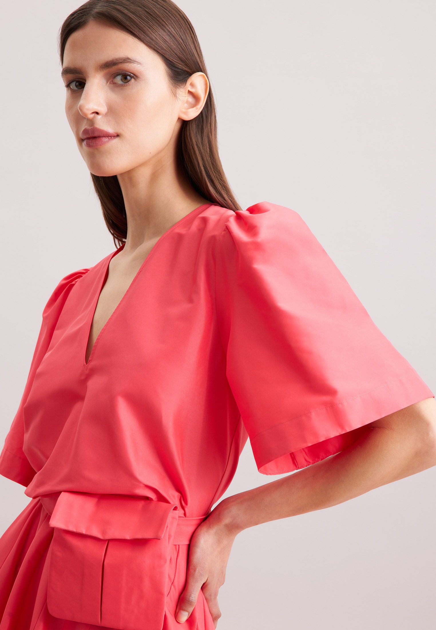 seidensticker Sommerkleid »Schwarze Rose«, V-Neck Uni