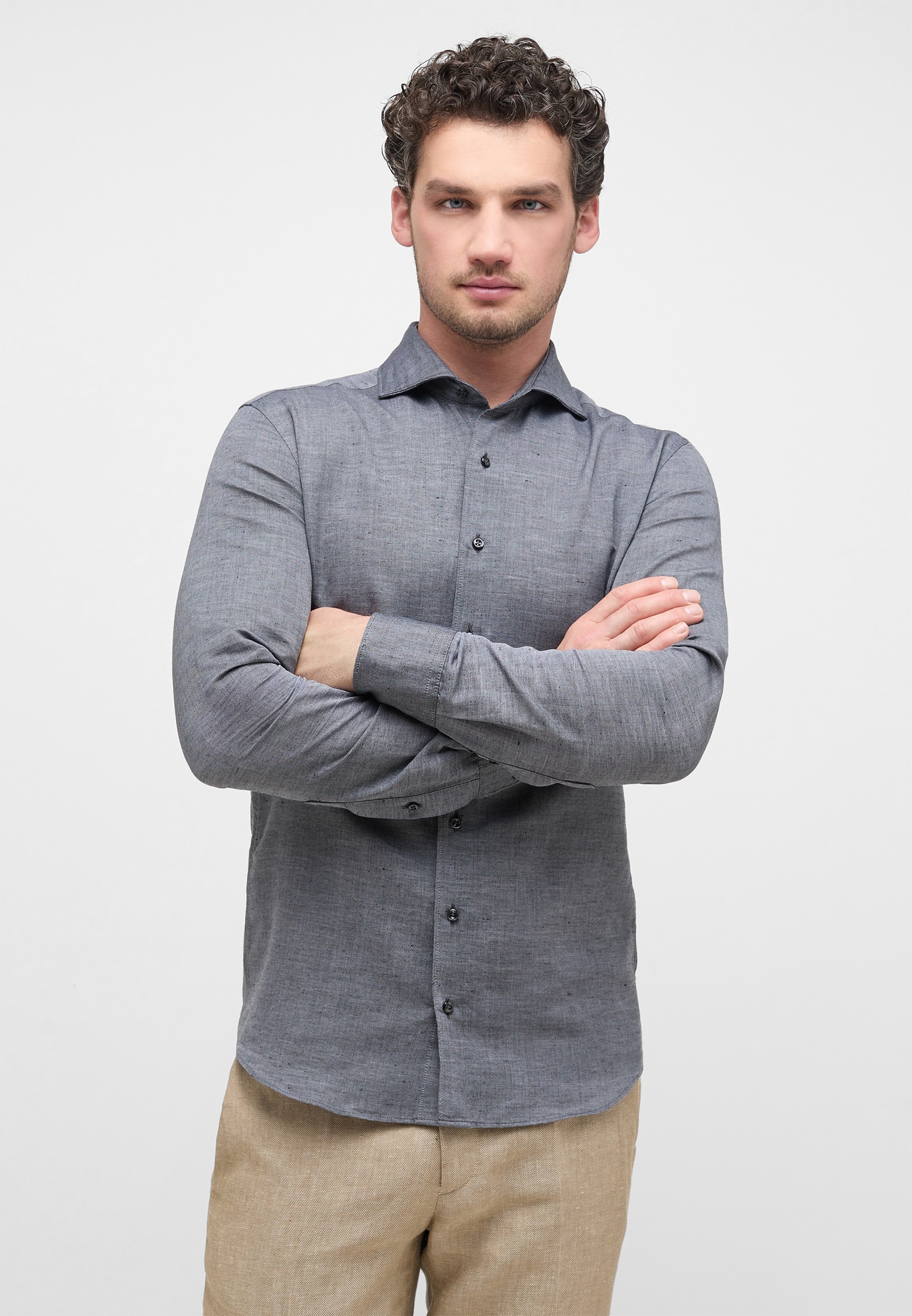 Eterna Langarmhemd "SLIM FIT", EASY IRON (bügelleicht) günstig online kaufen