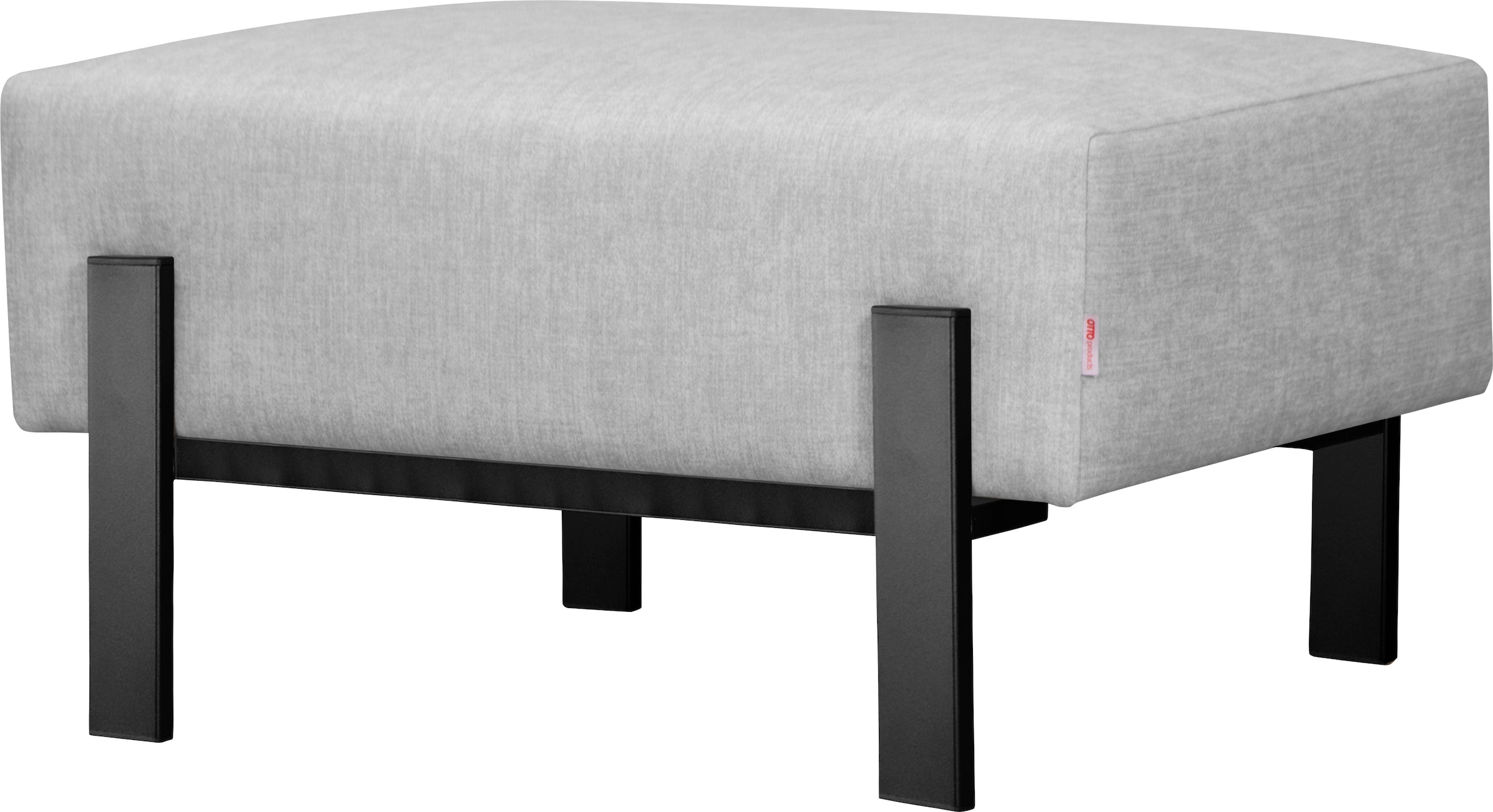 OTTO products Hocker "Ennis", Verschiedene Bezugsqualitäten: Baumwolle, rec günstig online kaufen