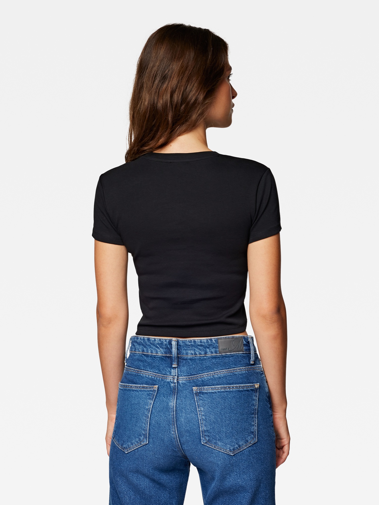 Mavi T-Shirt »CREW NECK BASIC TEE«, Basic Crop Top