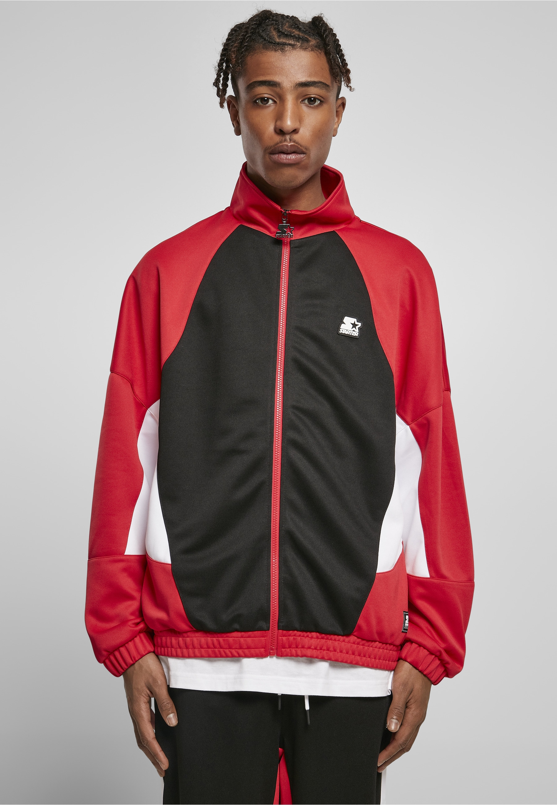 Starter Black Label Trainingsjacke »Starter Black Label Herren Starter Laser Track Jacket« 1 Stk. tlg. ohne Kapuze