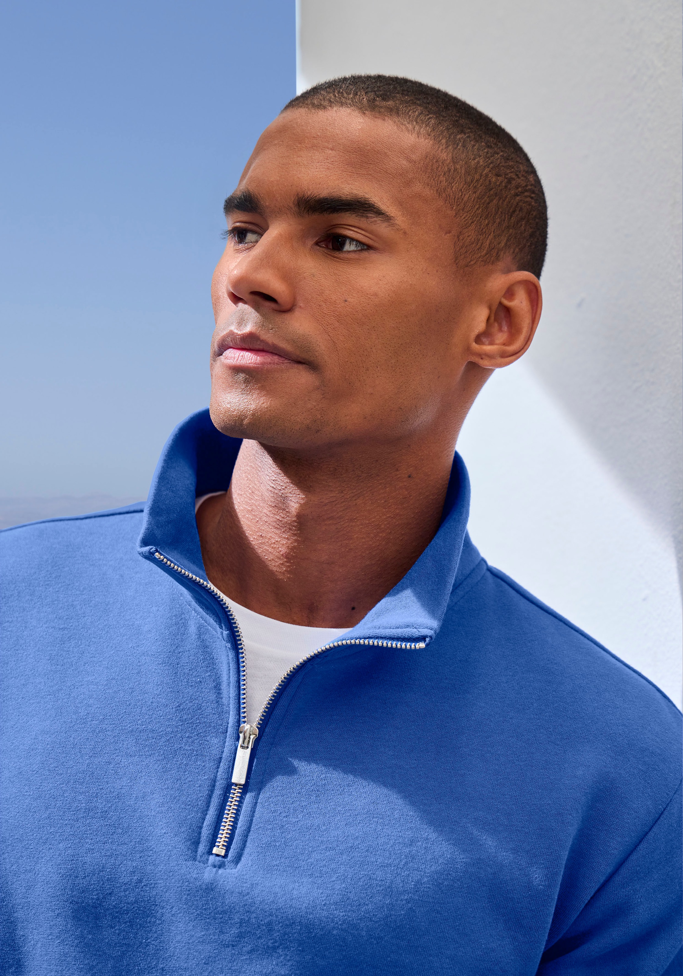 John Devin Men's Sweatshirt Blue Size S 3