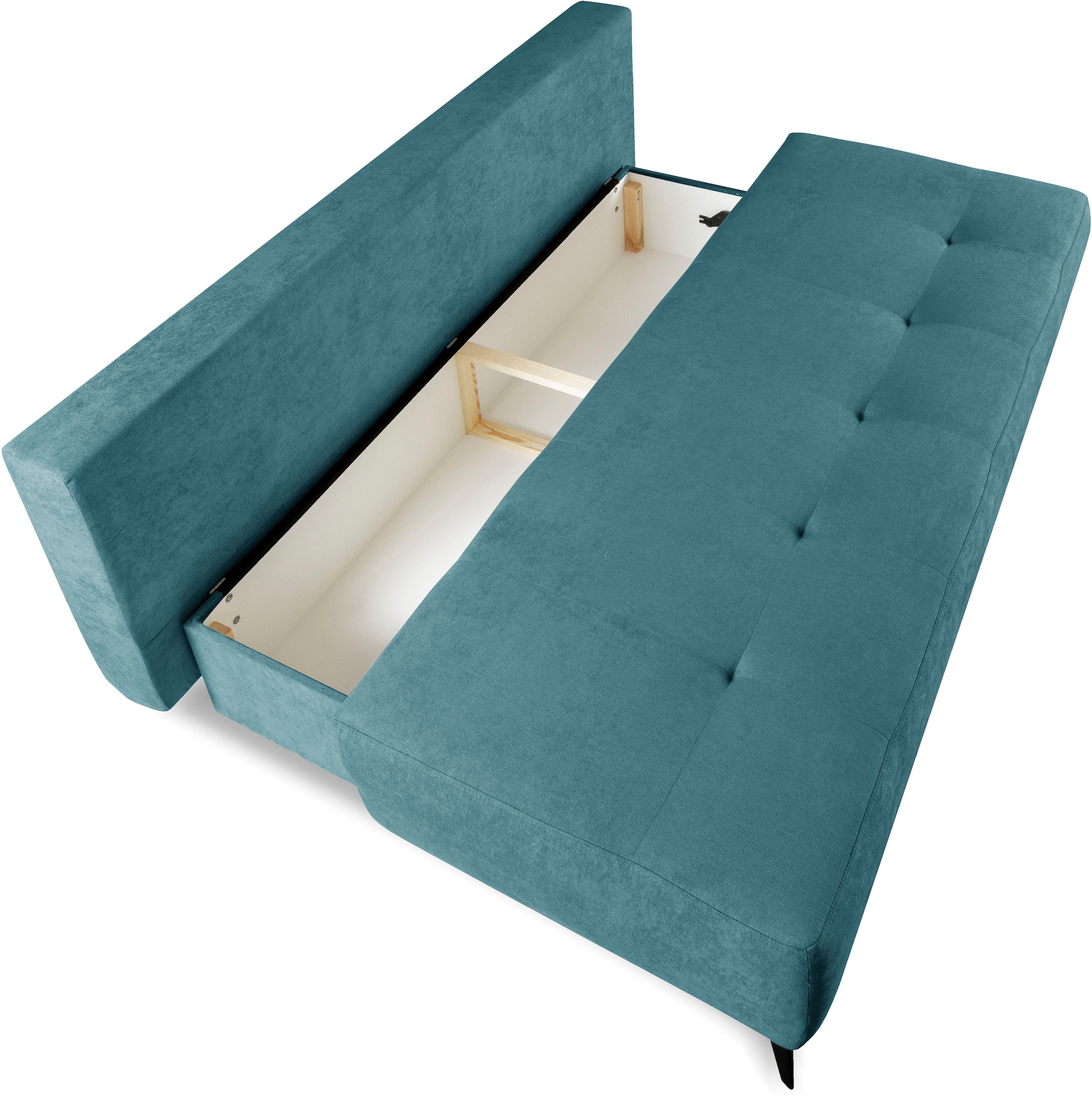 WERK2 Schlafsofa »Oakland«, 2-Sitzer Sofa & Schlafcouch mit Bettkasten