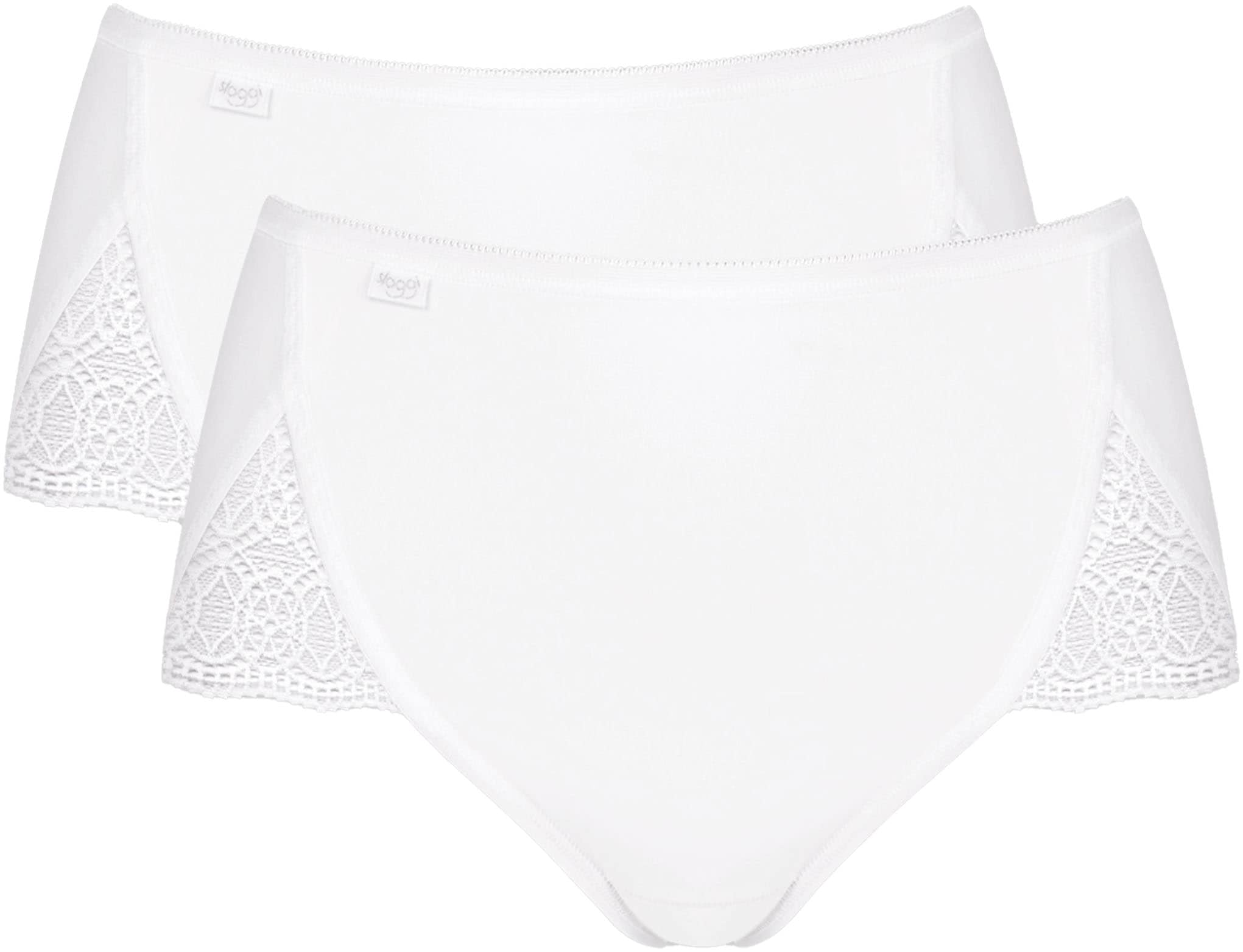 sloggi Maxislip "Pure Sense Luxe" 2er Pack, mit femininer Spitze, Microfase günstig online kaufen