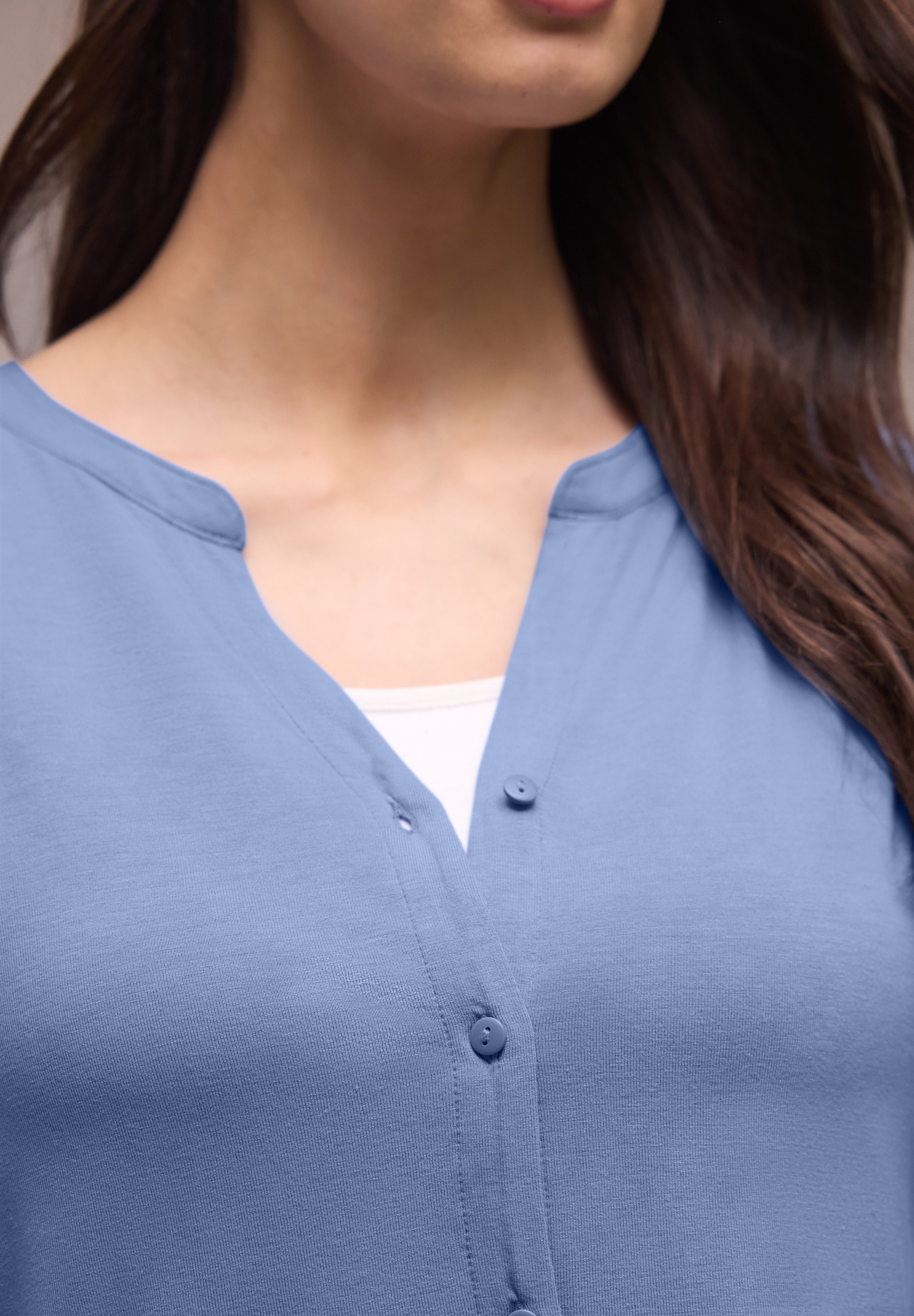 STREET ONE Blusenshirt Sommershirt im Tunika-Look