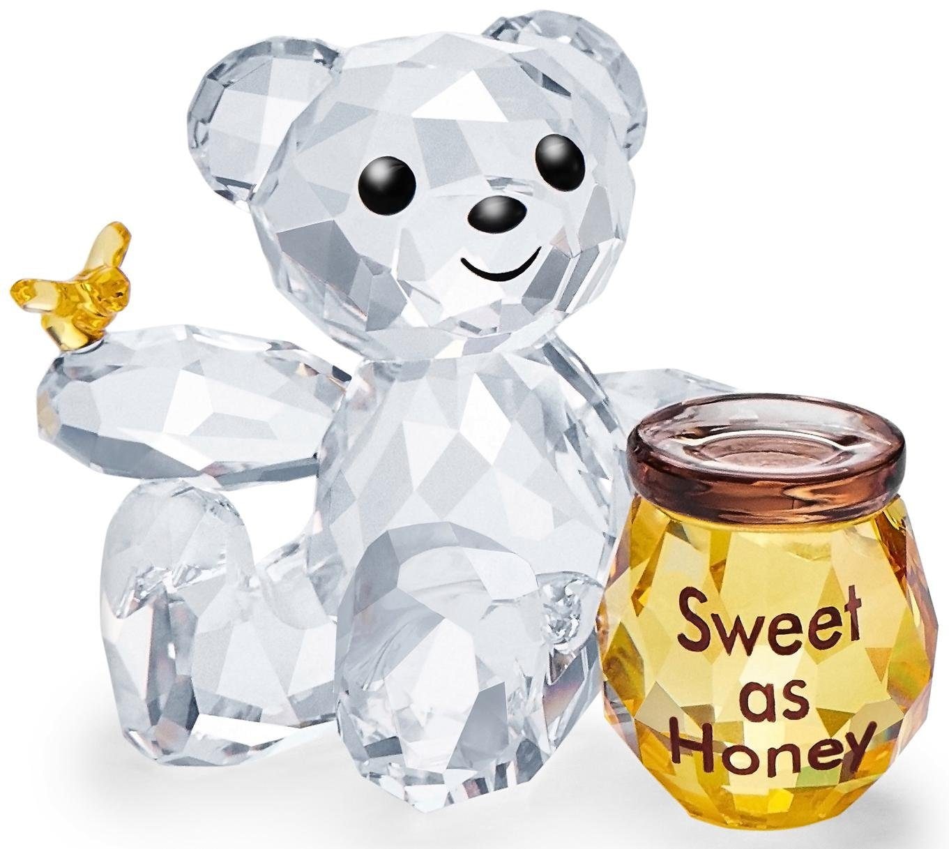 Emaille Süß | wie 5491970«, Swarovski® BAUR Dekofigur Swarovski »Kristallfigur Kris Honigtopf– Honig, mit schwarzem Kristall Schmetterling Bär