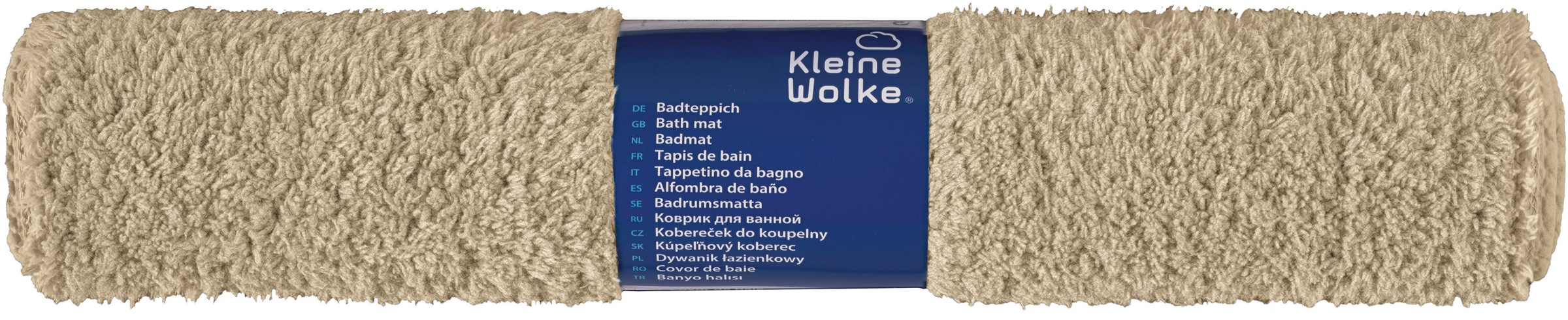 Kleine Wolke Badematte »»Scott«« Höhe 12 mm rutschhemmend beschichtet fußbodenheizungsgeeignet Badteppich, Uni Farben, weich & kuschelig