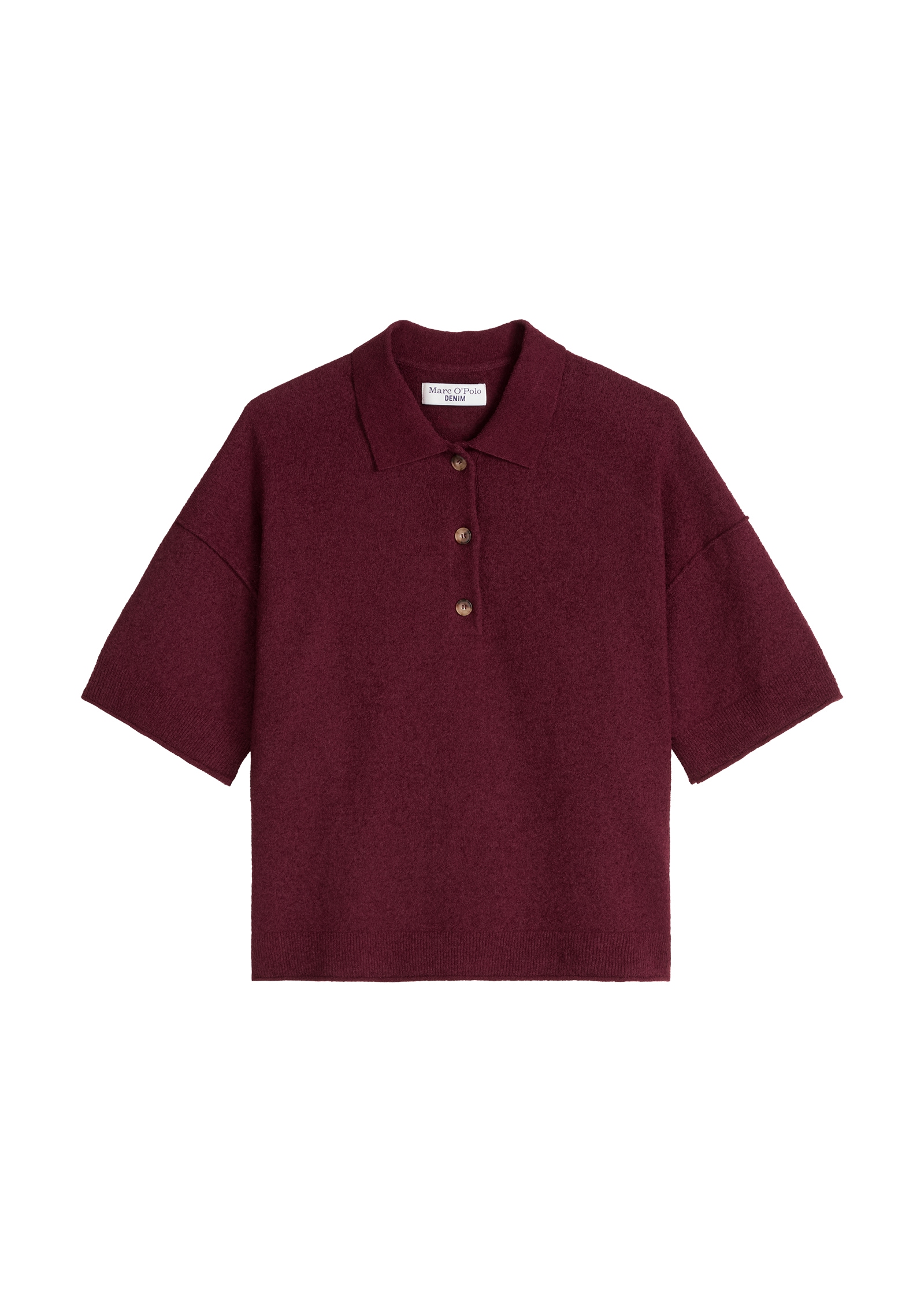 Marc O'Polo DENIM Poloshirt »aus Crinkled Organic Cotton-Mix«