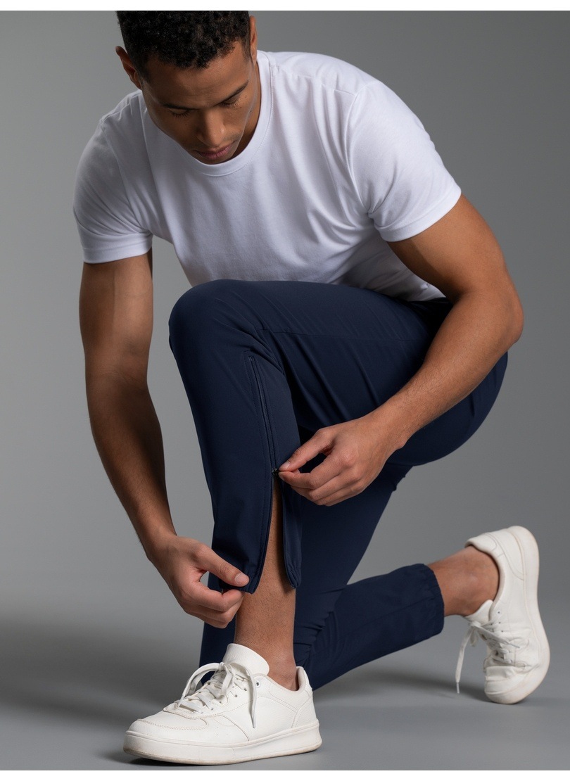 Trigema Jerseyhose "TRIGEMA Freizeithose mit Bein-Reißverschluss" günstig online kaufen