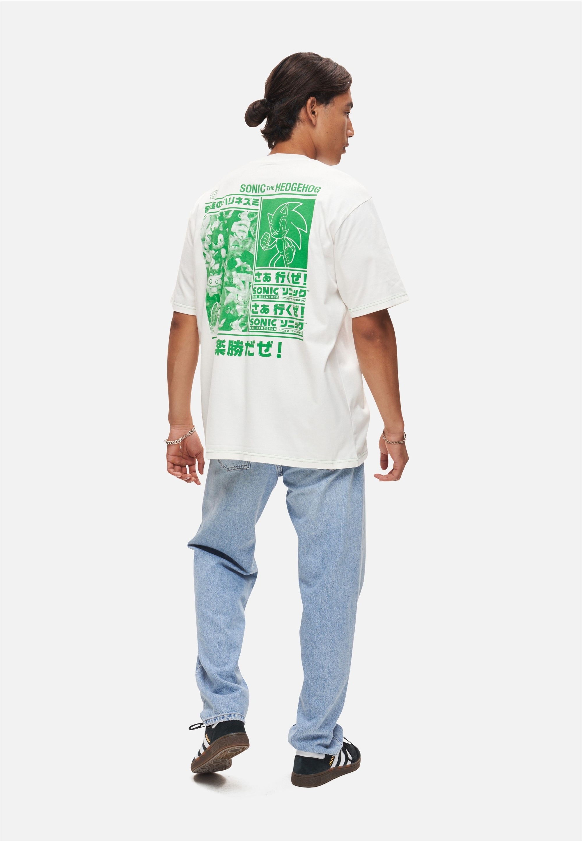 Recovered T-Shirt »Sonic Japanese Text«, (1 tlg.), mit angesagtem Print im Japanese-Stil