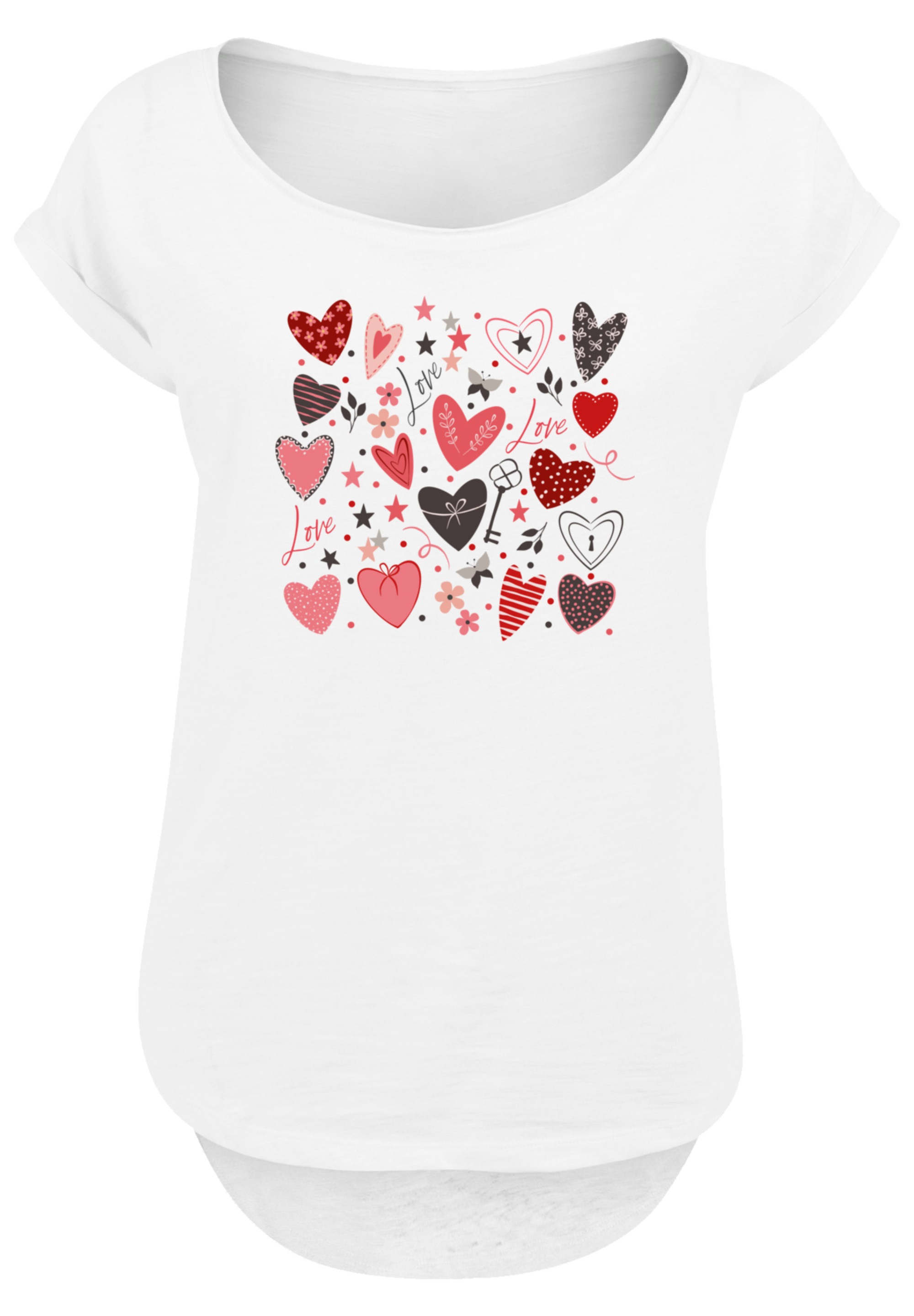 F4NT4STIC T-Shirt "Cute Herzen Variety Valentinstag" Premium Qualität günstig online kaufen