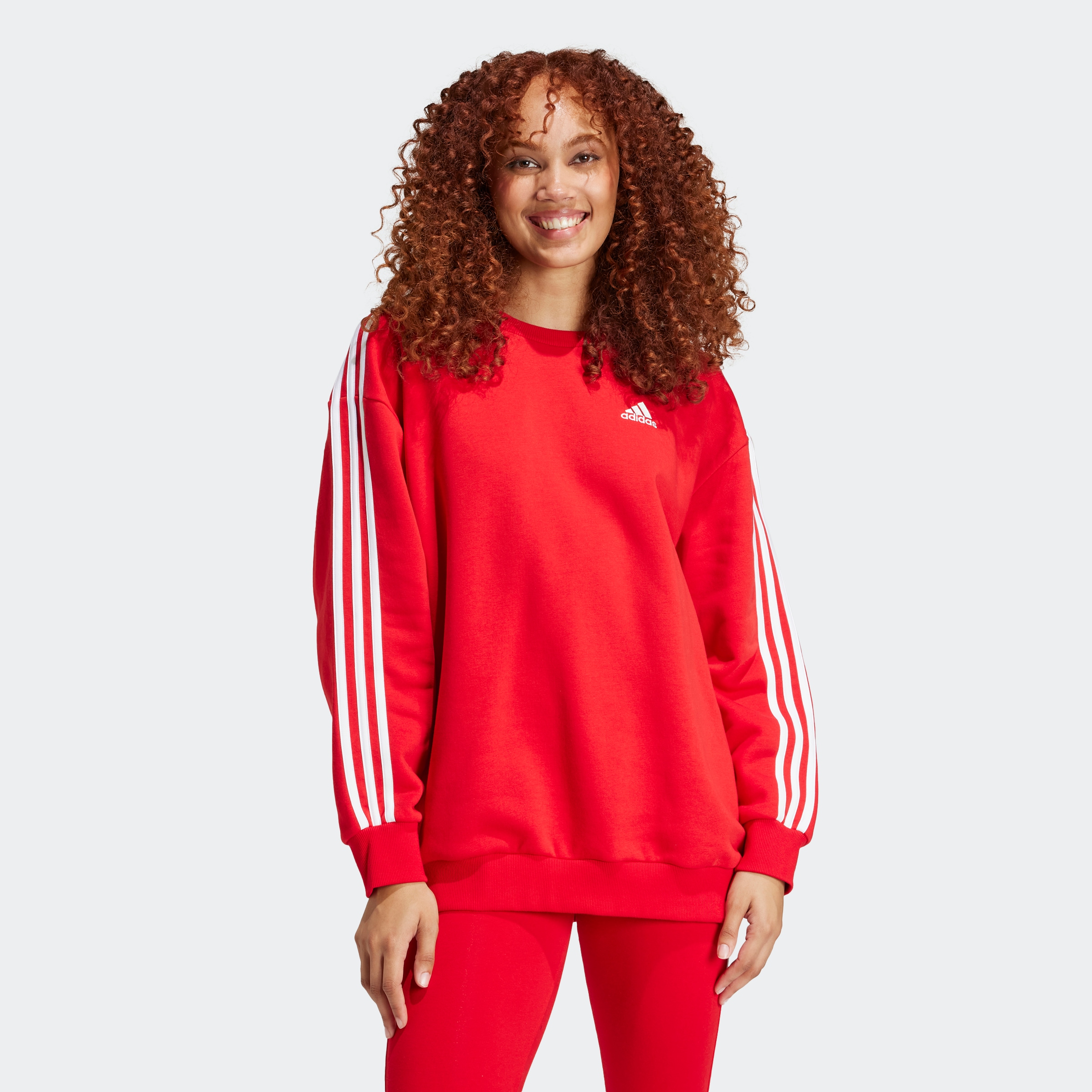 adidas Sportswear Sweatshirt "ESSENTIALS 3-STREIFEN OVERSIZED" günstig online kaufen