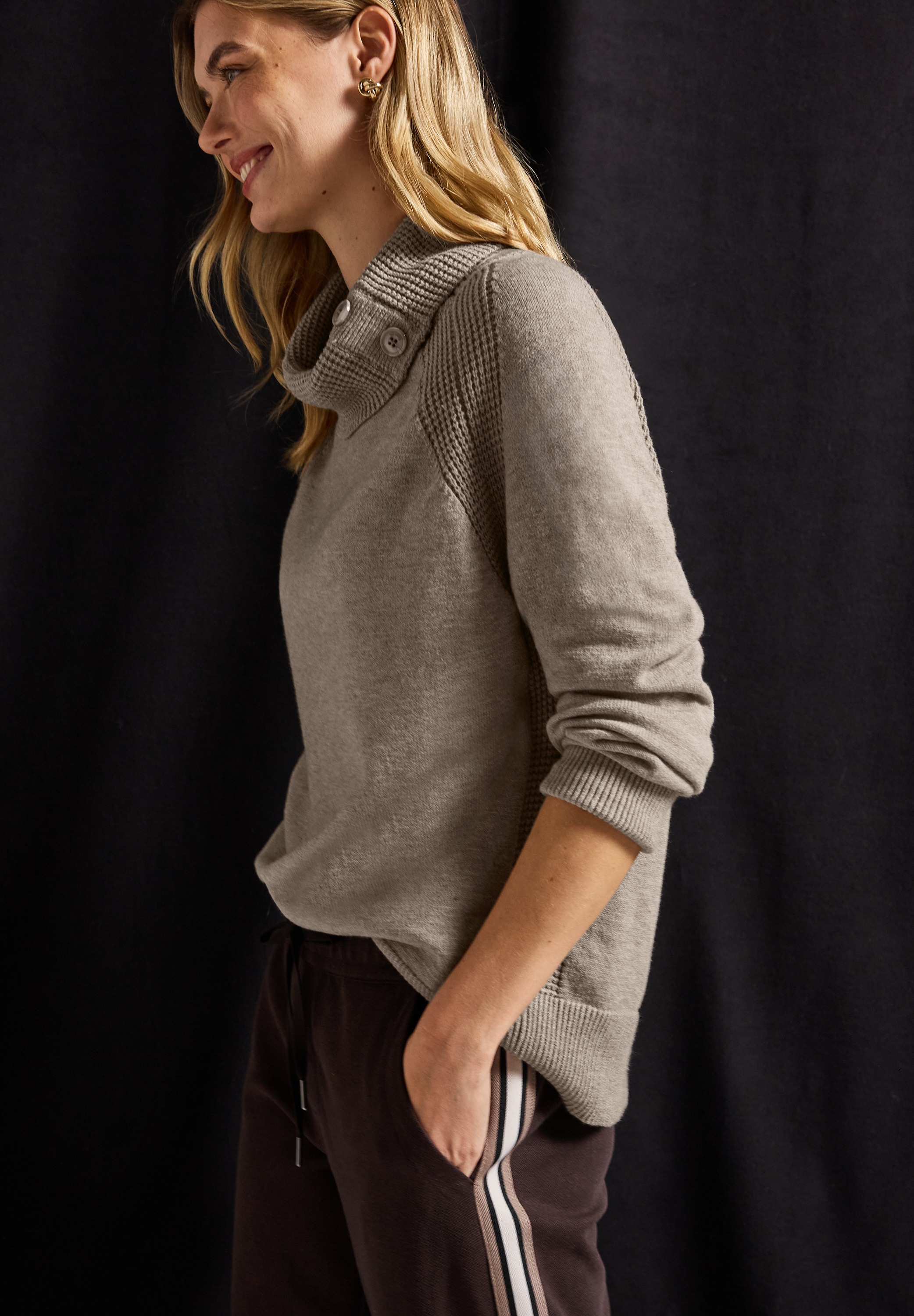 STREET ONE Rollkragenpullover mit Stehkragen