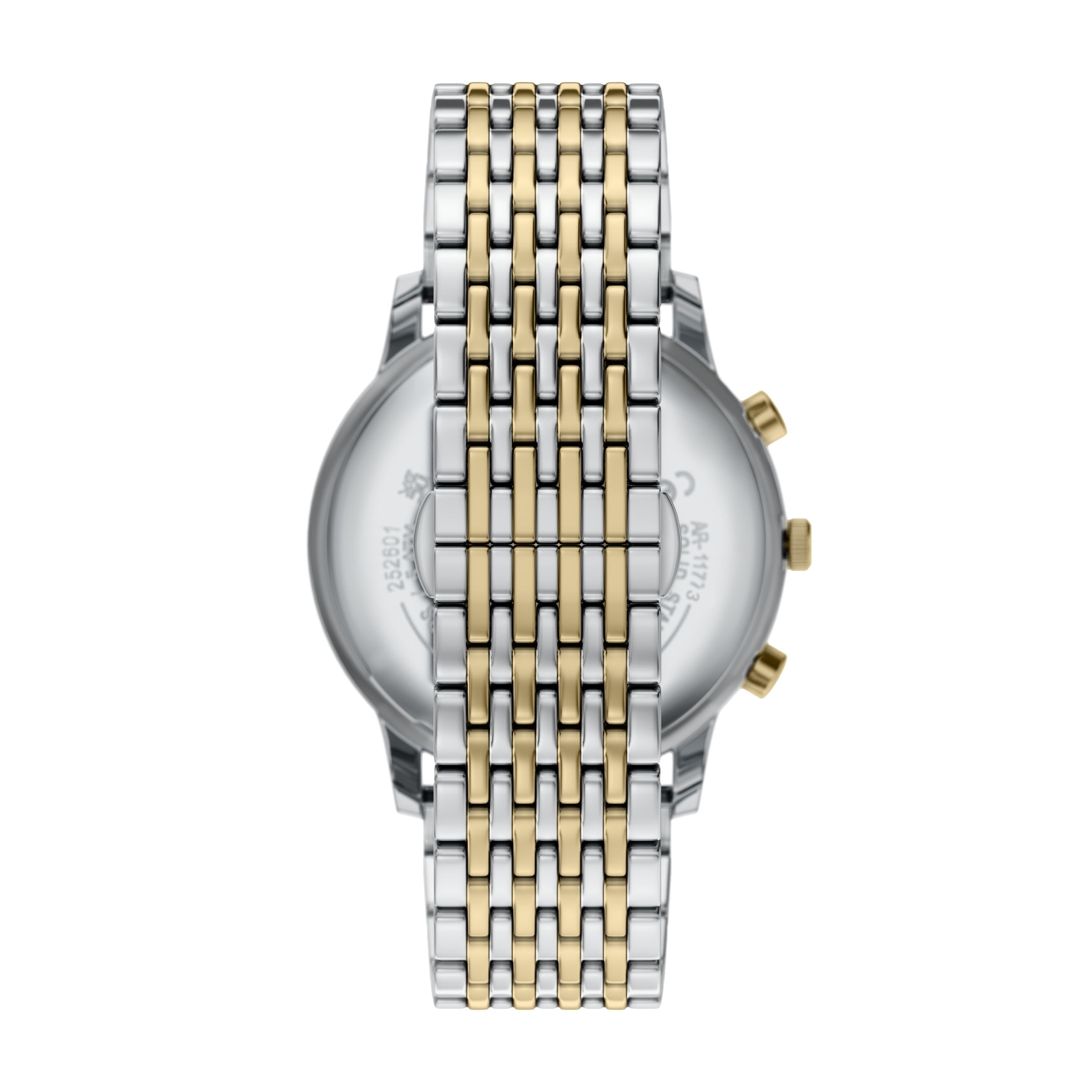 Emporio Armani Chronograph Quarzuhr, Armbanduhr, Herrenuhr, Edelstahlarmband, analog, Tag