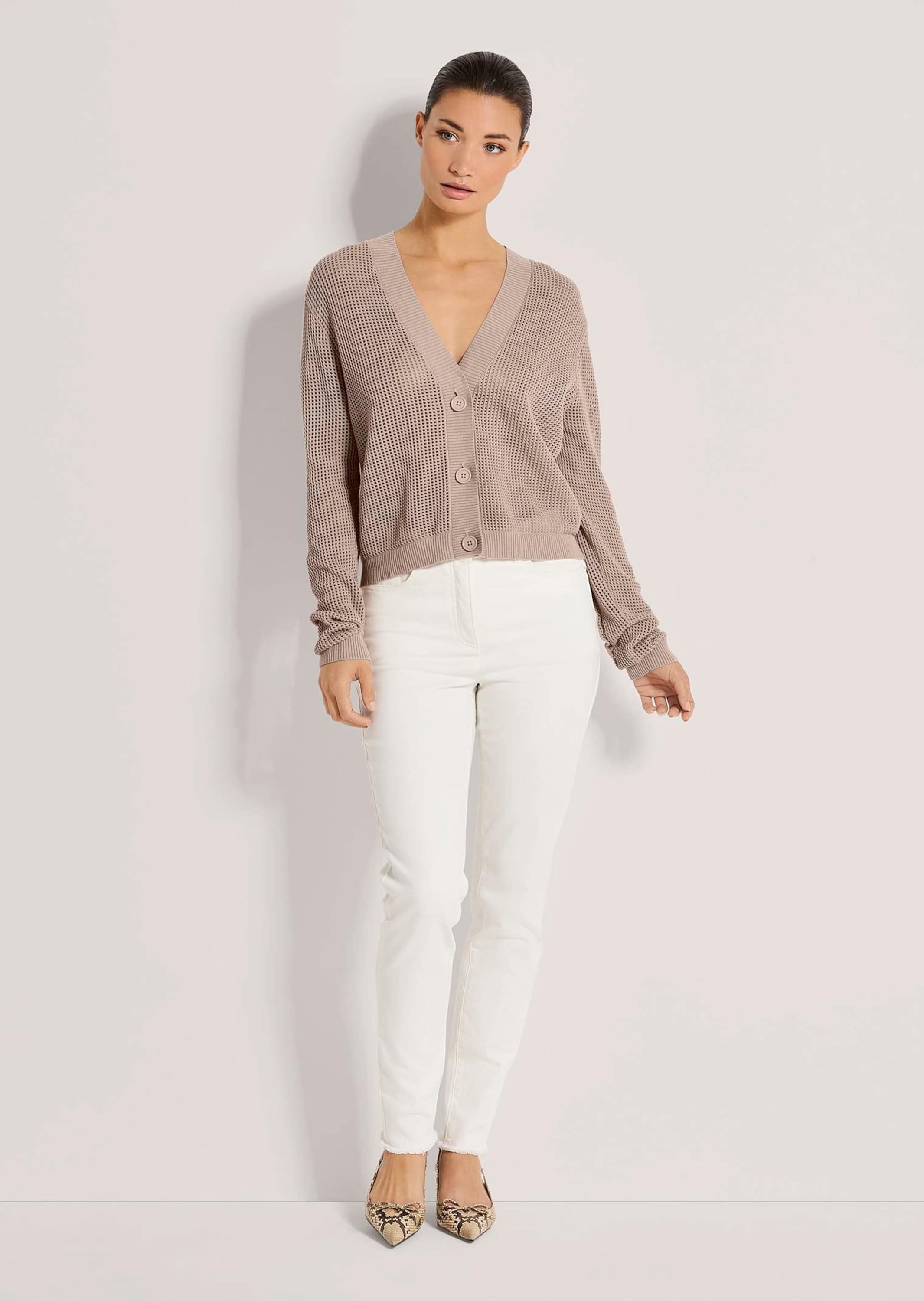 MADELEINE Strickjacke »Strickjacke Kurze Ajour-Strickjacke«