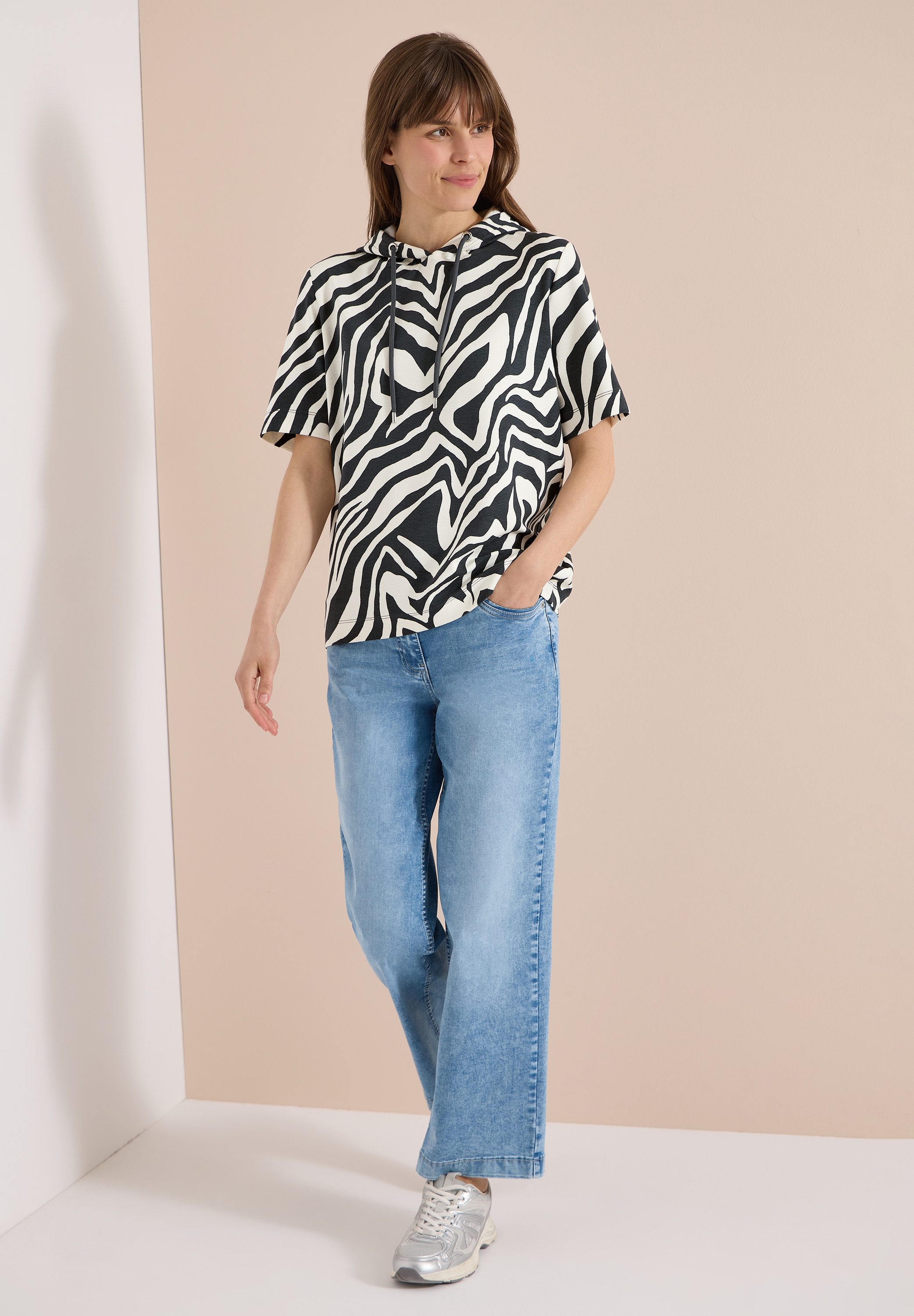 Cecil Kapuzenshirt mit Kapuze mit Tunnelzugband