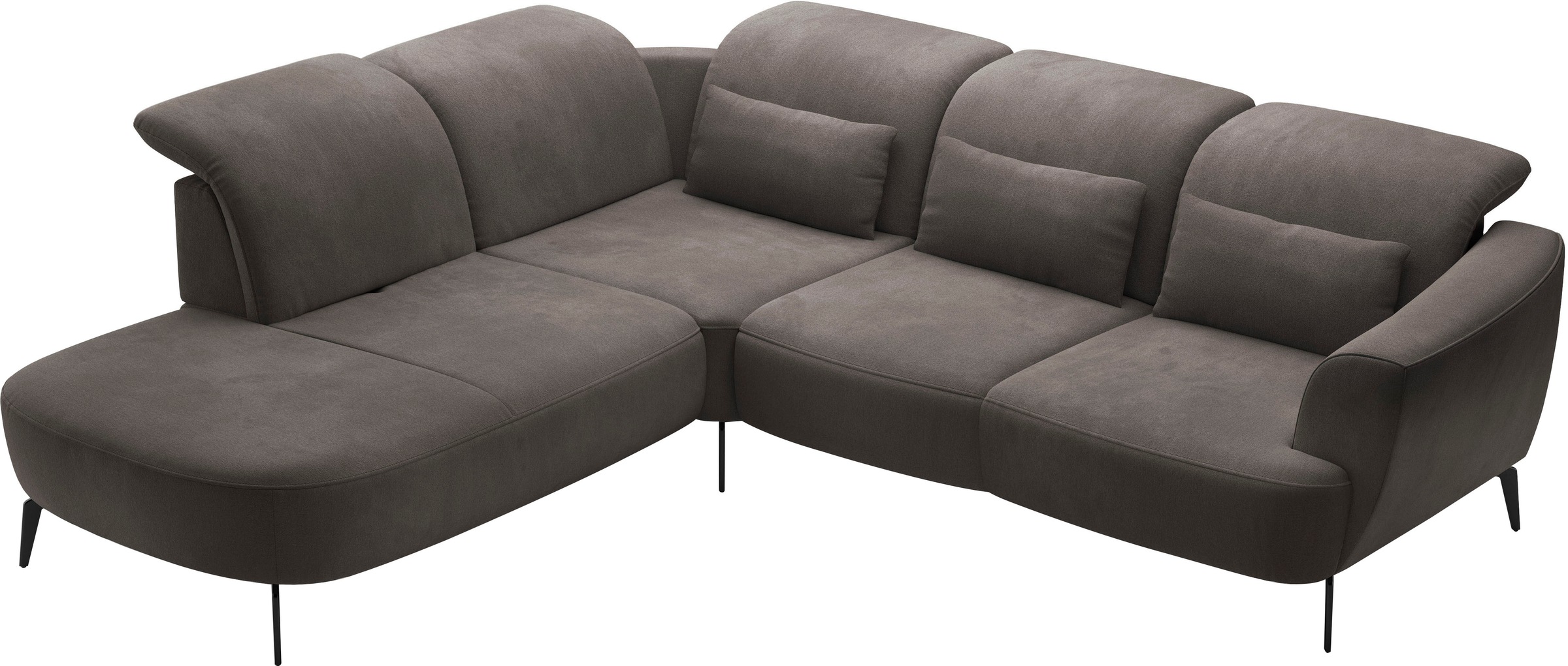 sit&more Ecksofa »Zoe«, ink.Sitztiefenverstellung, wahlweise mit Kopfteilverstellung