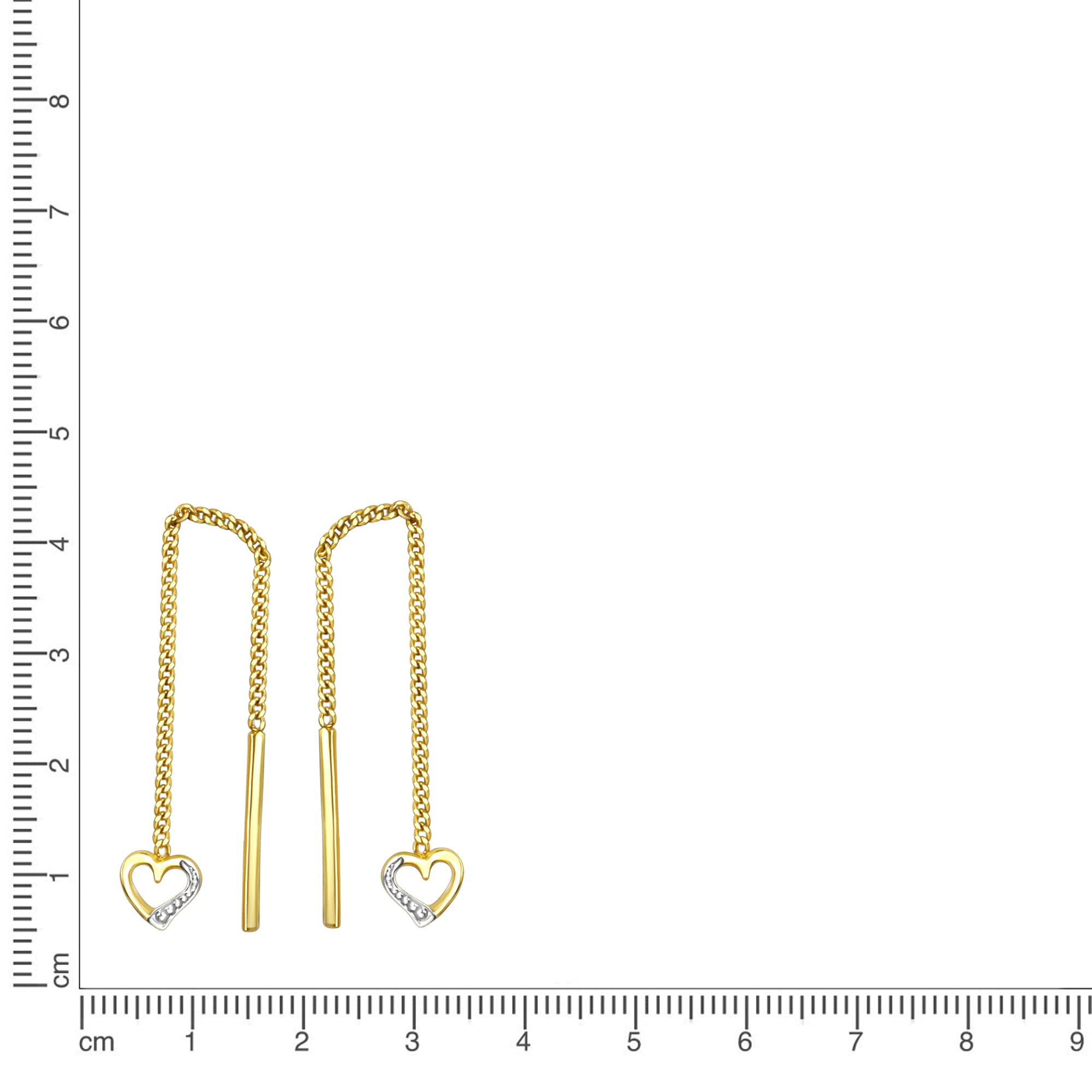 Vivance Paar Ohrhänger »333/- Gelbgold glanz Herz«