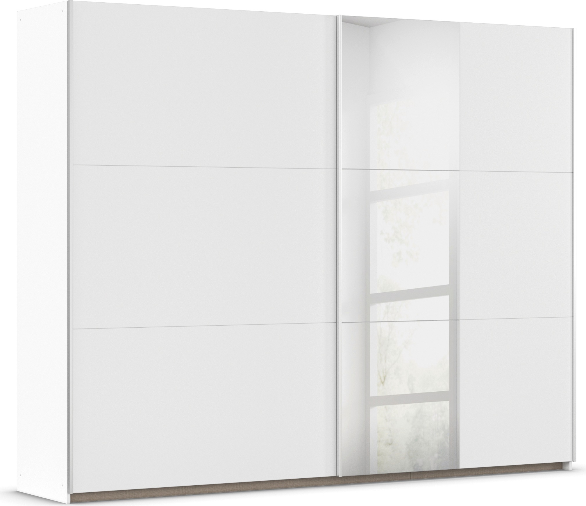 rauch Schwebetürenschrank "Kleiderschrank Schrank Garderobe AURELIO" 3 Ausstattungen BASIC/CLASSIC/PREMIUM (inkl. SOFT-CLOSE-FUNKTION), zeitloses Design, viele Farben, Breiten 175/218/261 cm MADE IN GERMANY