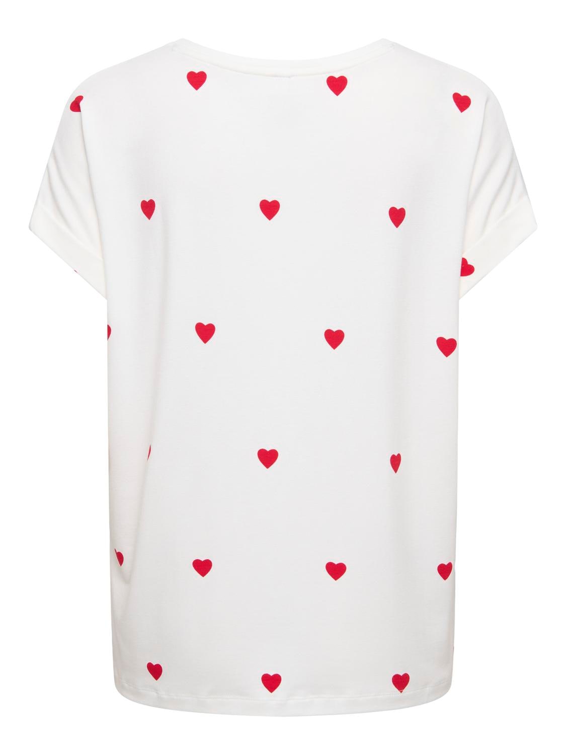 ONLY Kurzarmshirt »ONLMOSTER S/S AOP TOP CS JRS« Viskosemischung, regular fit, Rundhals