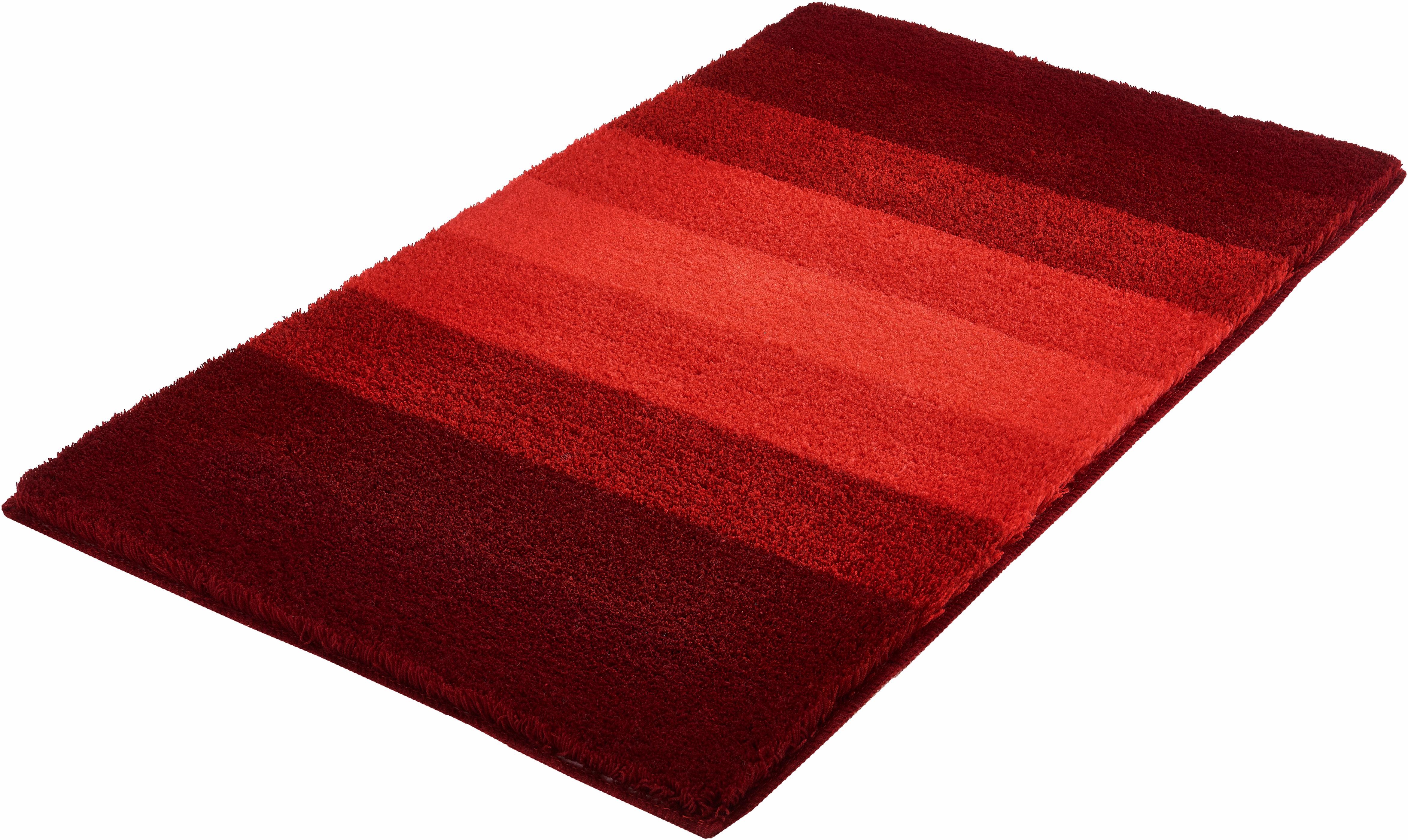 MEUSCH "Palace, Badvorleger, Badezimmer Teppich" Höhe 23 mm rutschhemmend beschichtet fußbodenheizungsgeeignet Badteppich, gestreift, mit Farbverlauf, waschbar