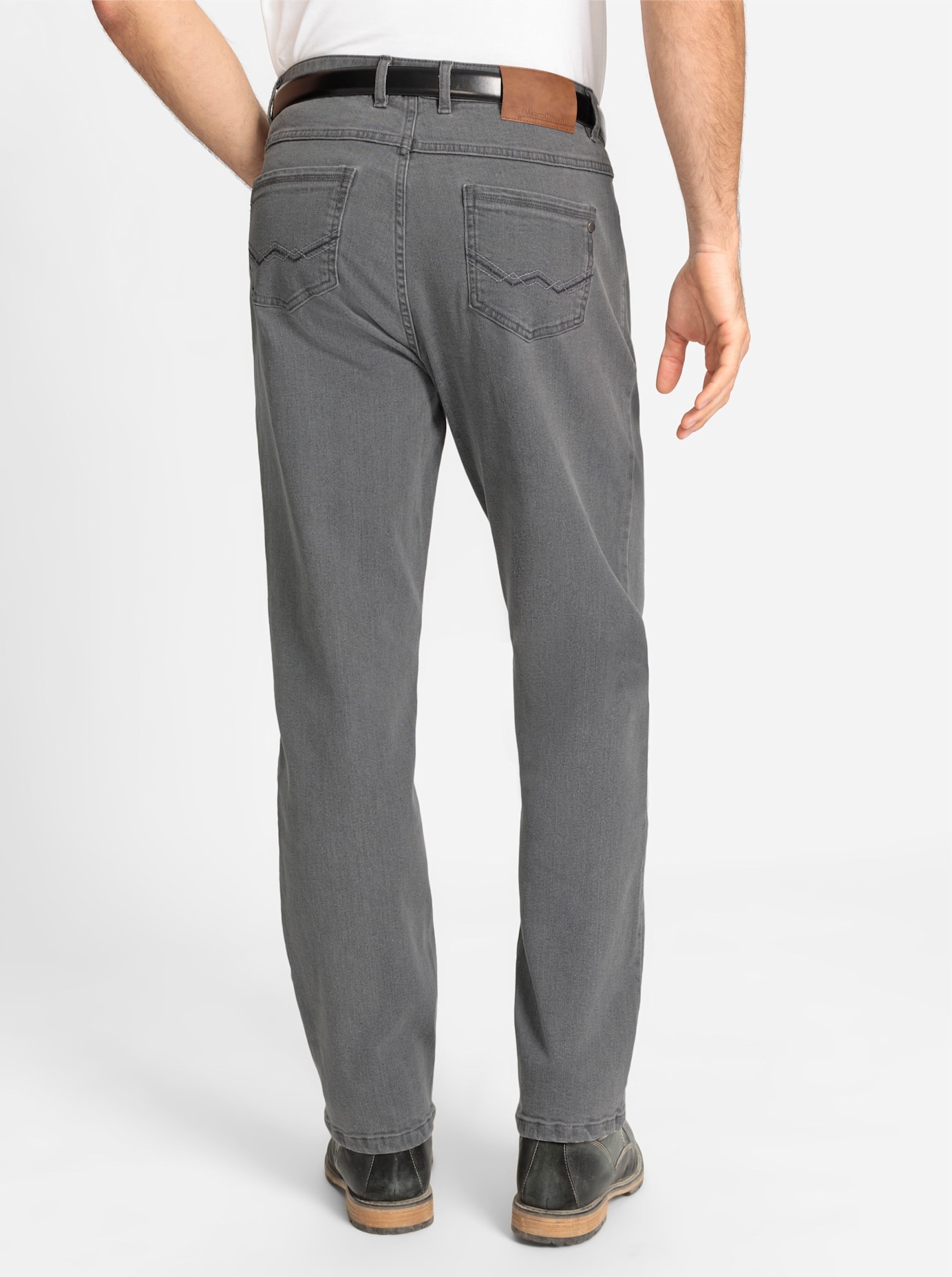 5-Pocket-Jeans MARCO DONATI, Herren, Gr. 62, Normalgrößen, grau (grau, denim), 98% Baumwolle, 2% Elasthan, unifarben, lang, Jeans 5-Pocket-Jeans 2