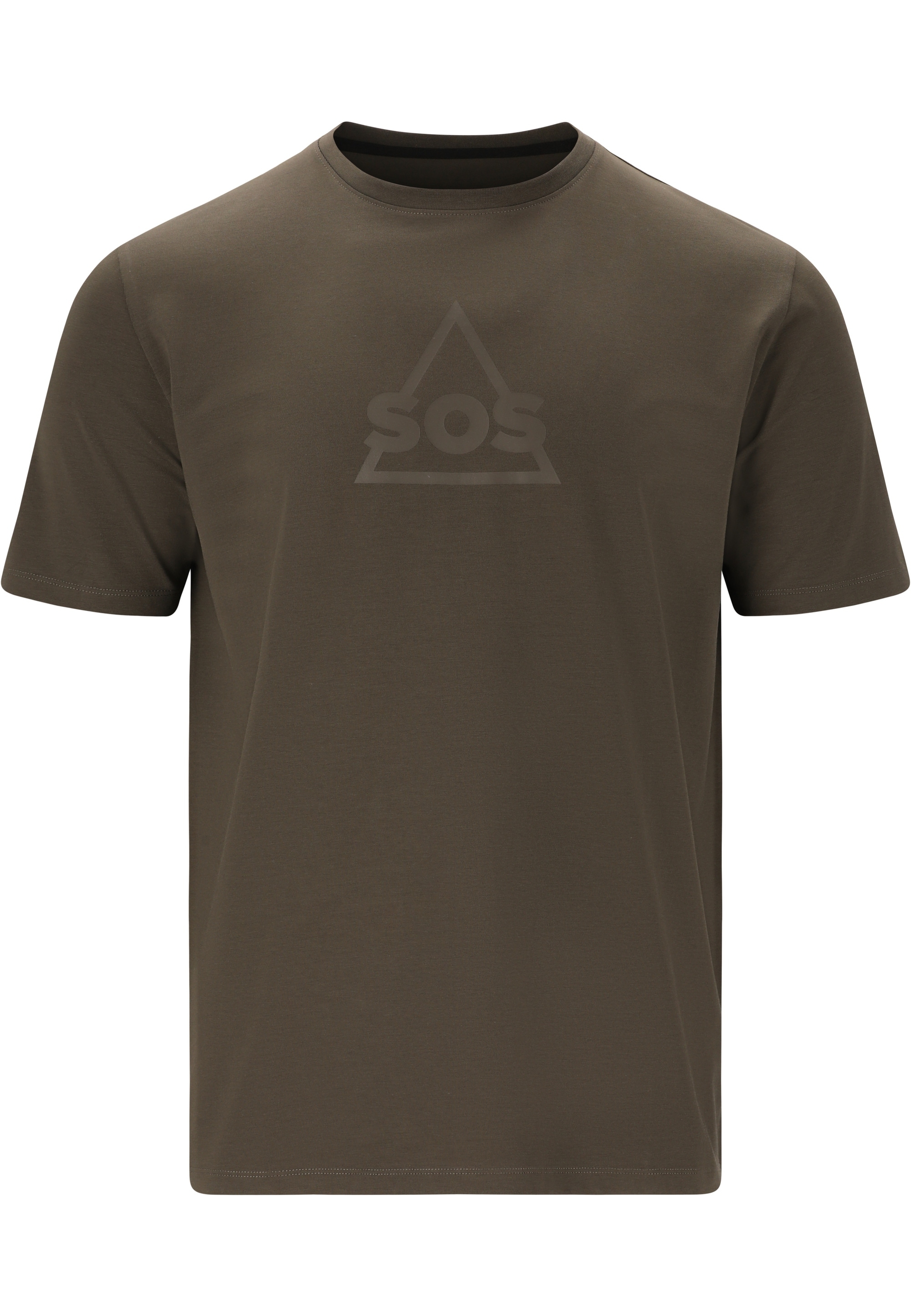 SOS Funktionsshirt »Kvitfjell«, mit biologischer Baumwolle und subtilem SOS-Print