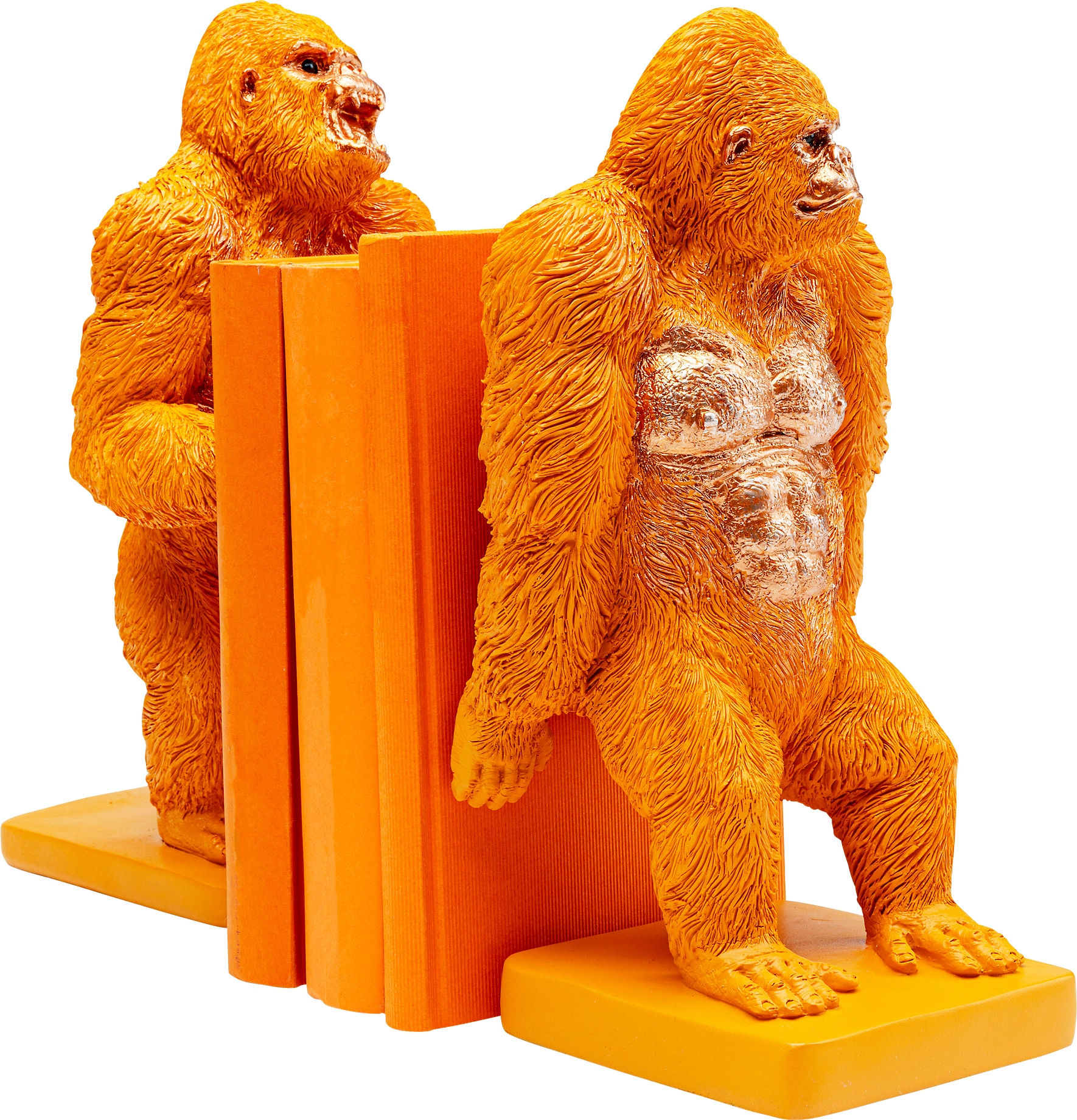 Kare Design Buchstütze »Gorilla Orange« aus Polyresin