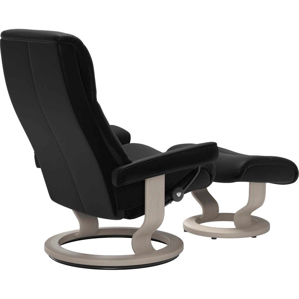Wohnen Sessel Stressless® Relaxsessel »View«, (Set, Relaxsessel mit Hocker), mit Classic Base, Größe M,Gestell Whitewash Wohnen Sessel Stressless® Relaxsessel »View«, (Set, Relaxsessel mit Hocker), mit Classic Base, Größe M,Gestell Whitewash