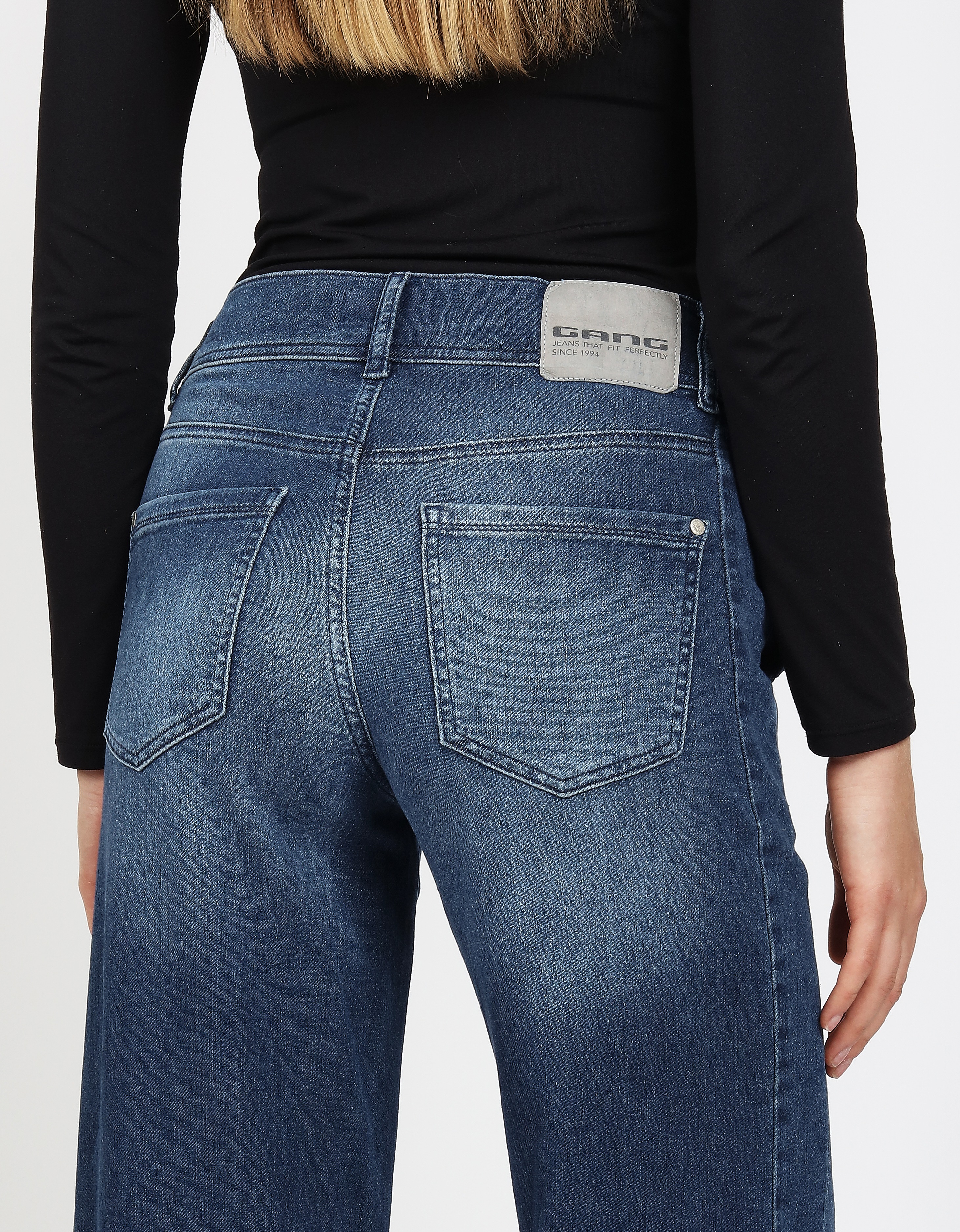 Thumbnail - GANG Weite Jeans "94PAIGE WIDE" mit eingesetztem Seitenstreifen