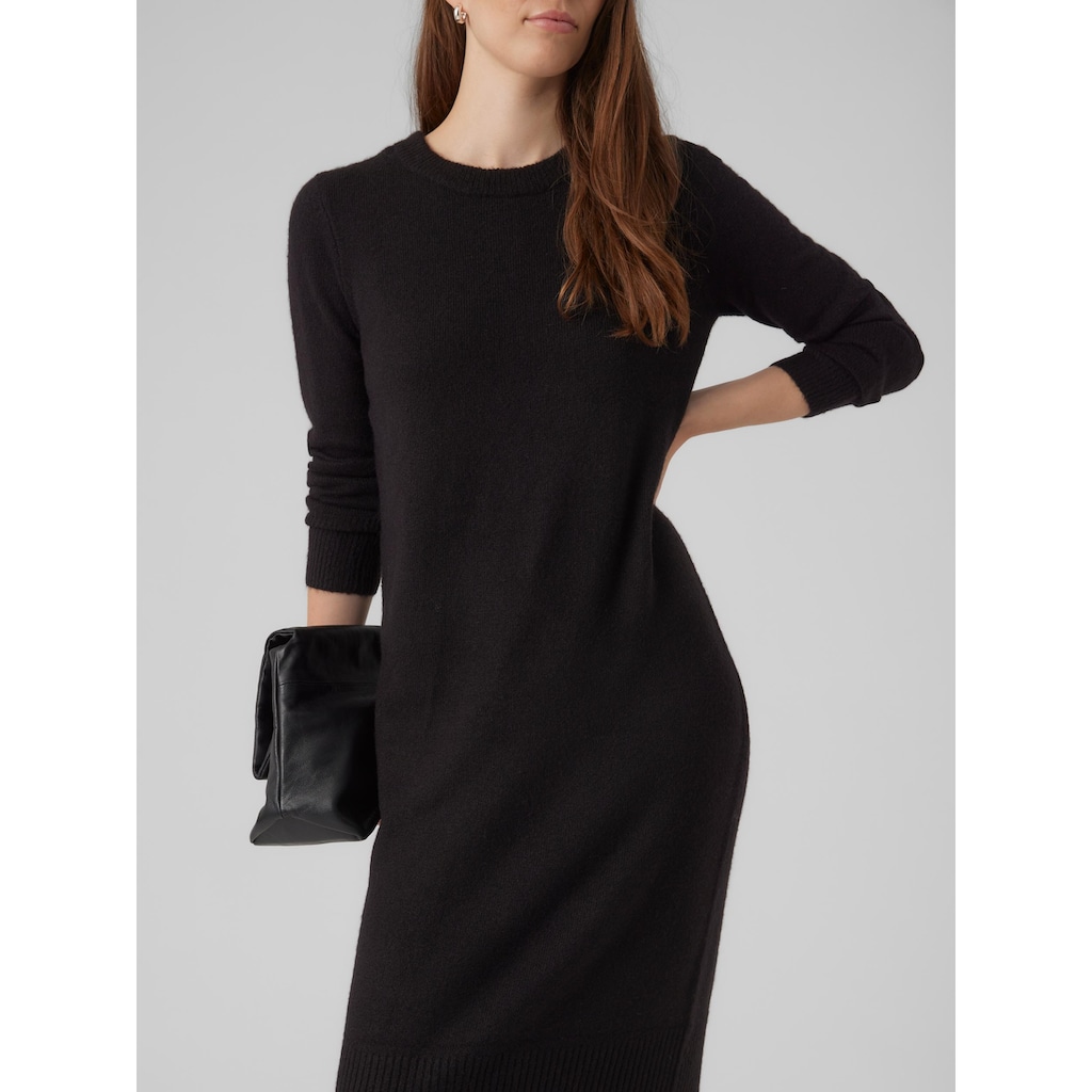 Vero Moda Strickkleid »VMPLAZA LS O-NECK CALF DRESS GA BOO«