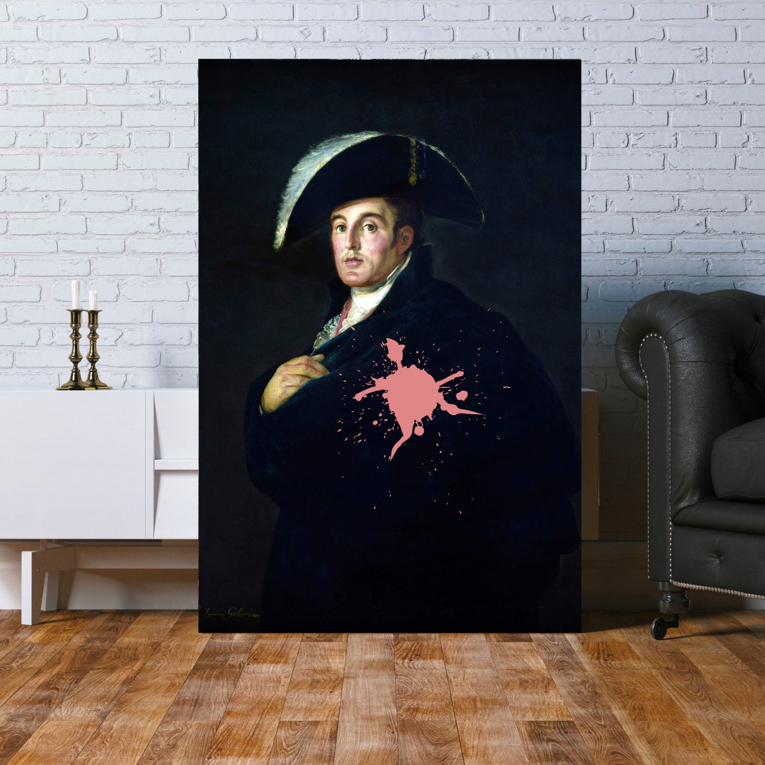 queence Acrylglasbild "Mann mit Farbklecks" Bilder von Männern  Formen  Gem günstig online kaufen